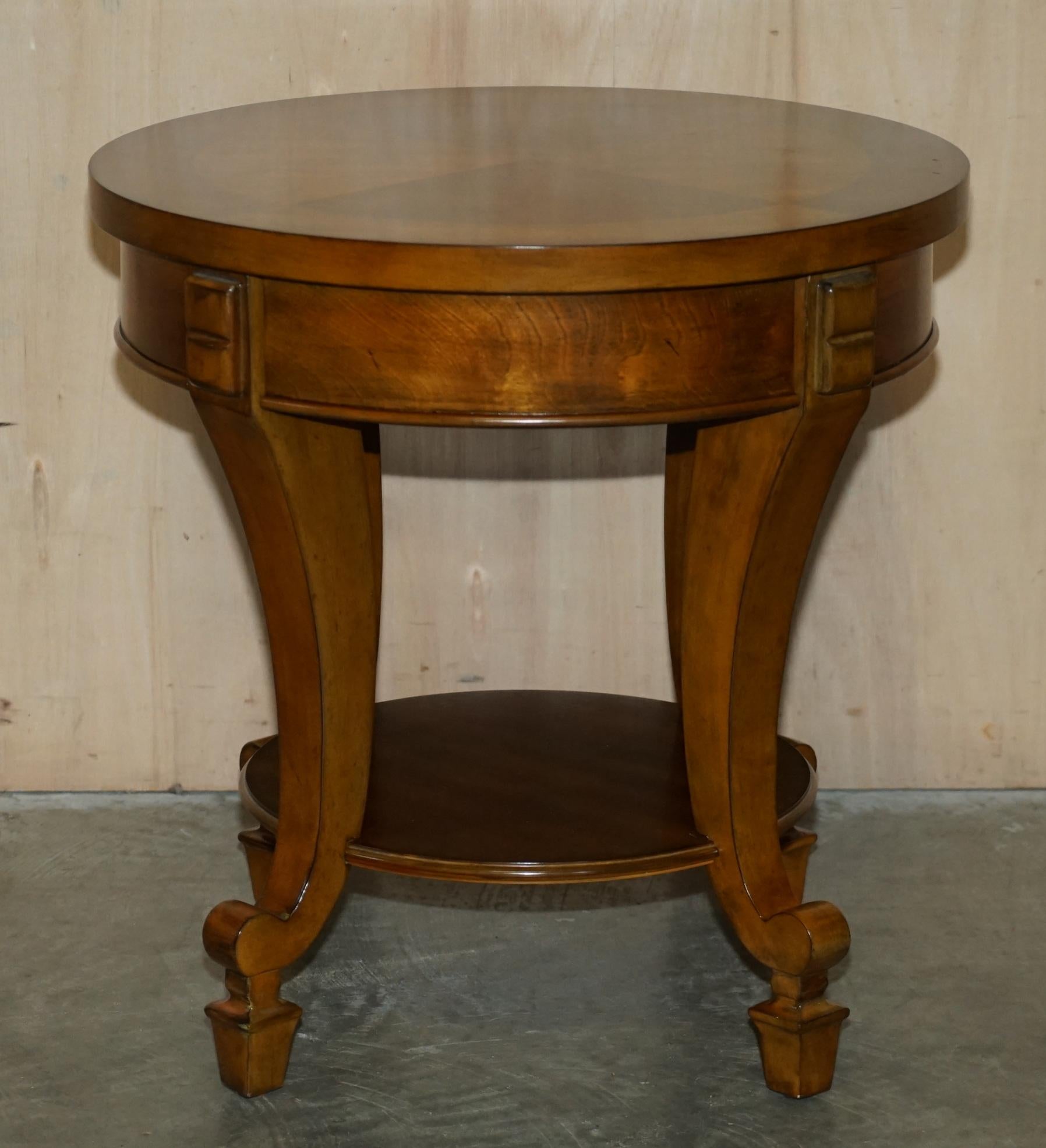 Pair of Ralph Lauren Large American Walnut Side Occasional Tables For Sale 13
