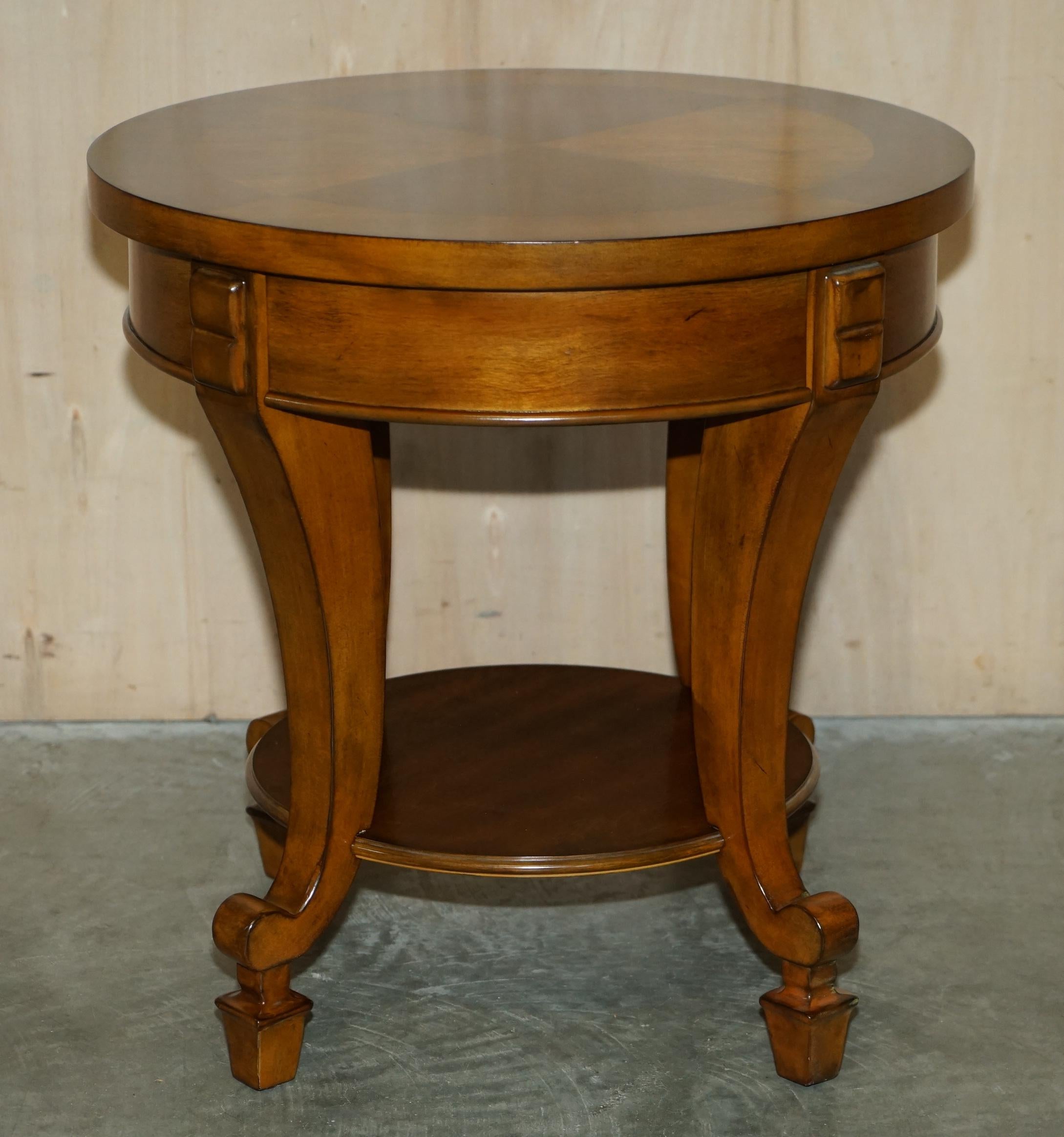 Pair of Ralph Lauren Large American Walnut Side Occasional Tables For Sale 14