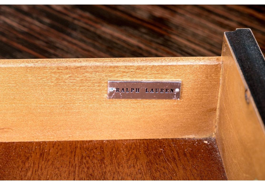 Coppia di cassettiere a tre cassetti di Ralph Lauren Macassar da restaurare in vendita 4