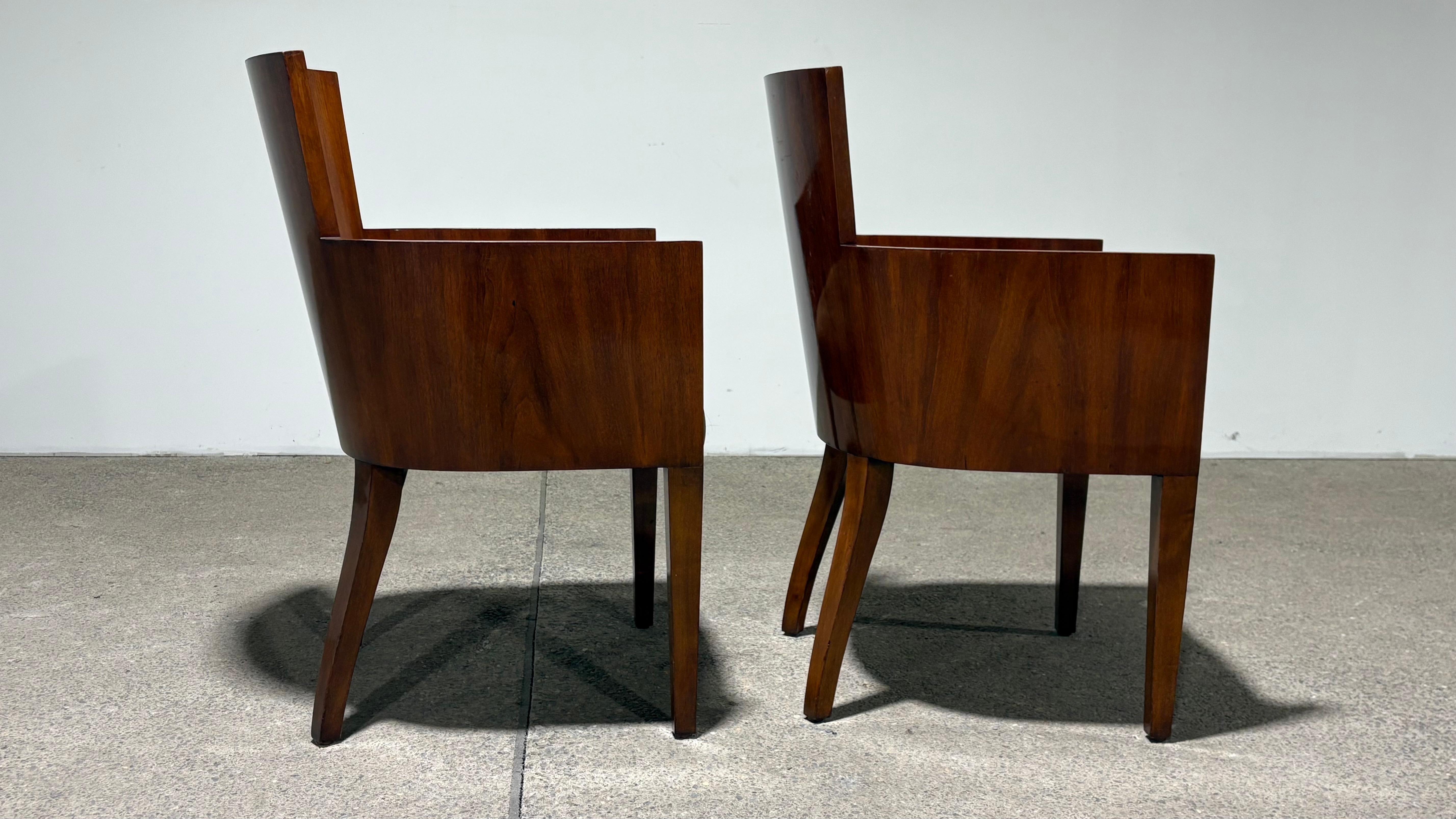 Pair of Ralph Lauren Art Deco Chairs For Sale 5