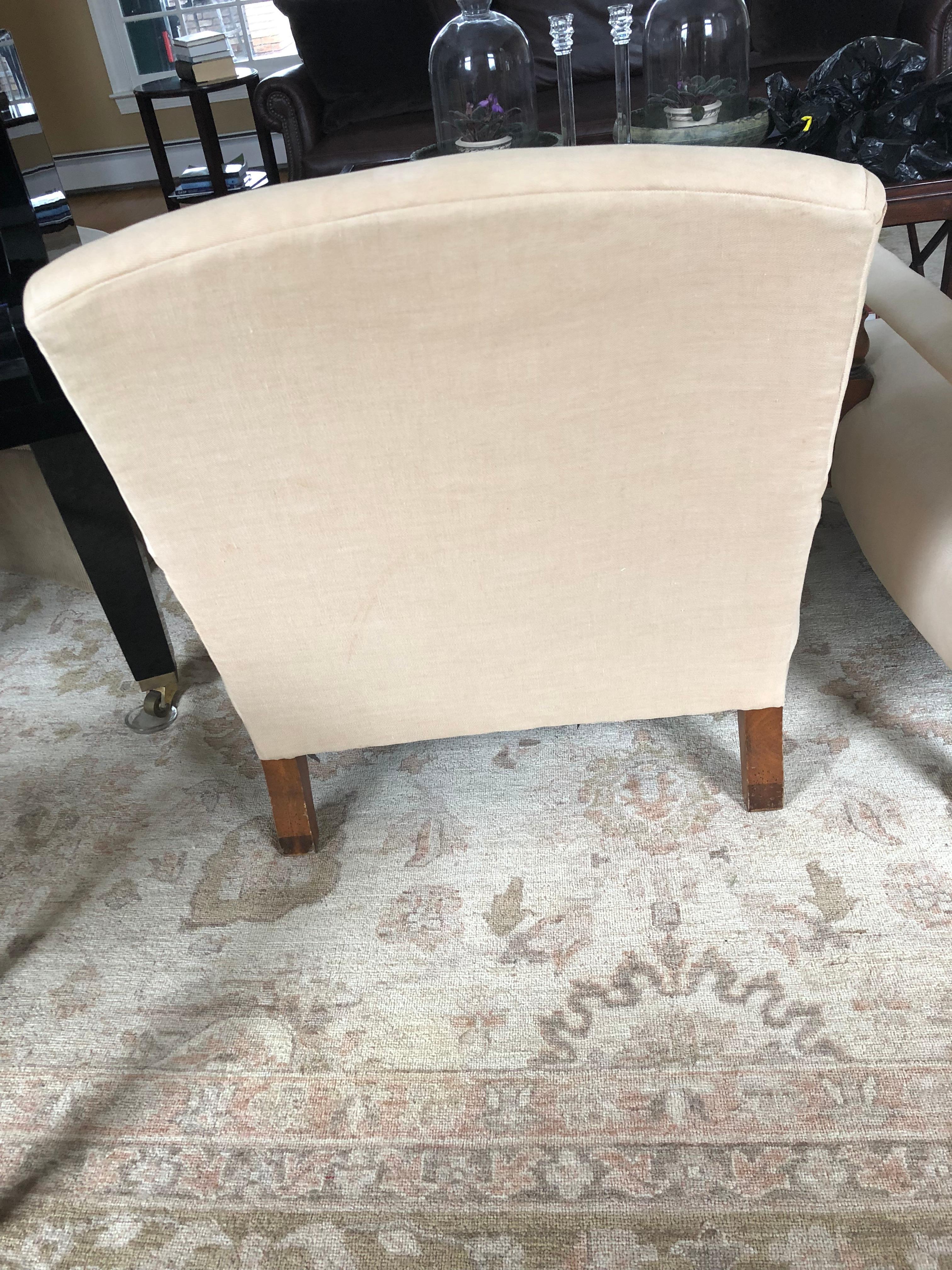 Pair of Ralph Lauren Oliver Library Club Chairs with Great Bones 1