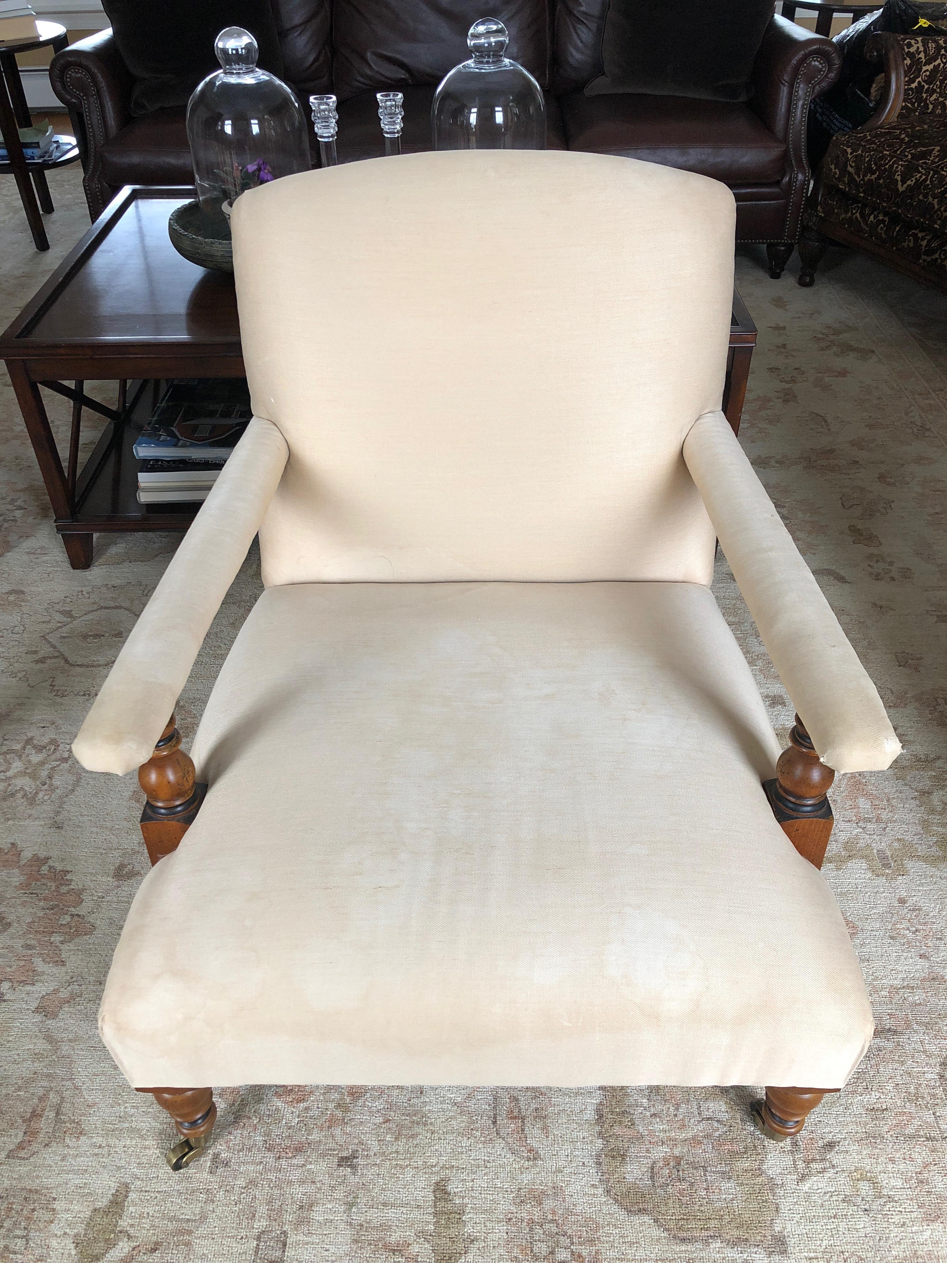 Pair of Ralph Lauren Oliver Library Club Chairs with Great Bones 2