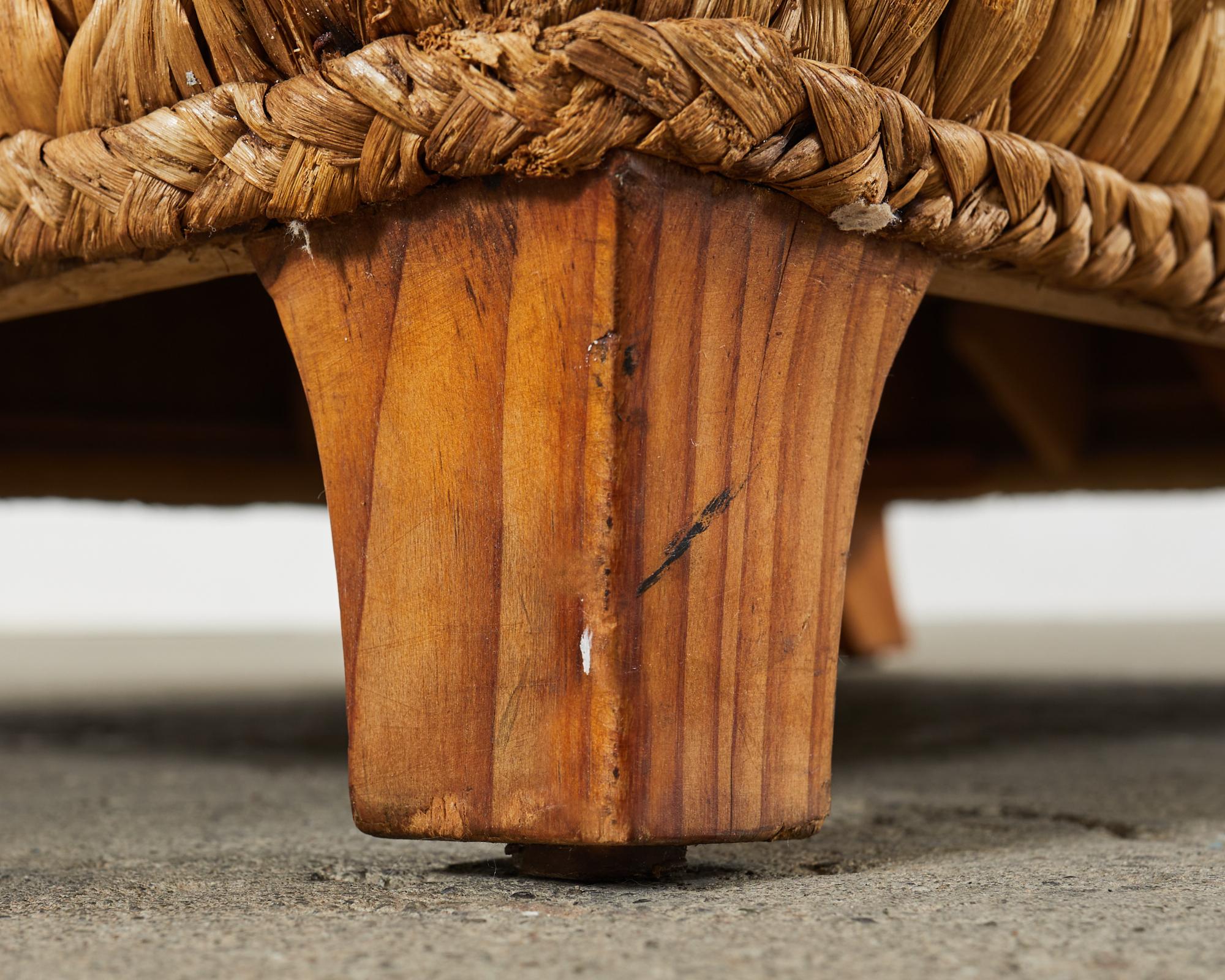 Ralph Lauren paire de chaises longues jonc de mer organiques et modernes en vente 7