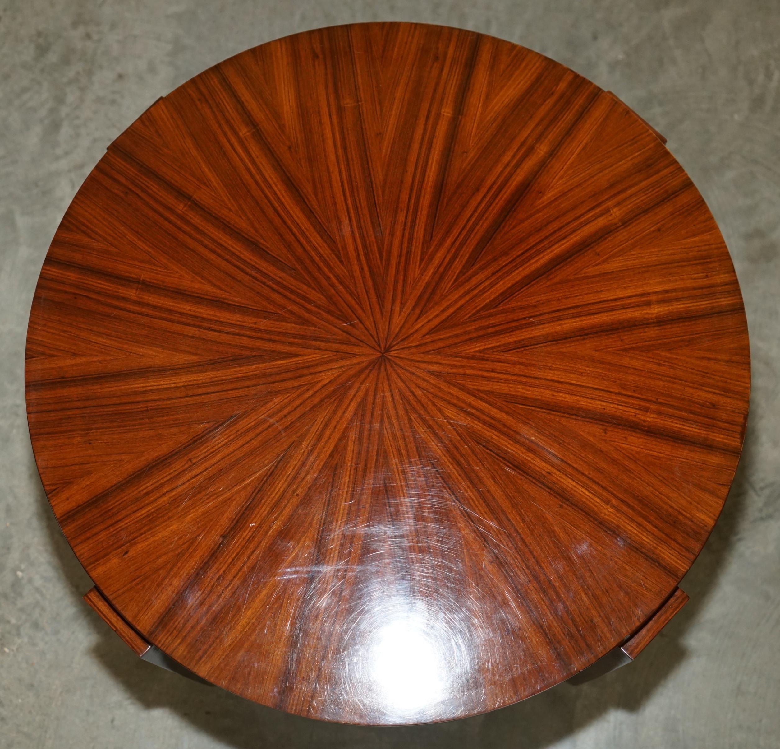 Paire de TABLES OCCASIONALES RALPH LAUREN SINGLE DRAWER ROUND MACASSAR TABLE SIDE en vente 1