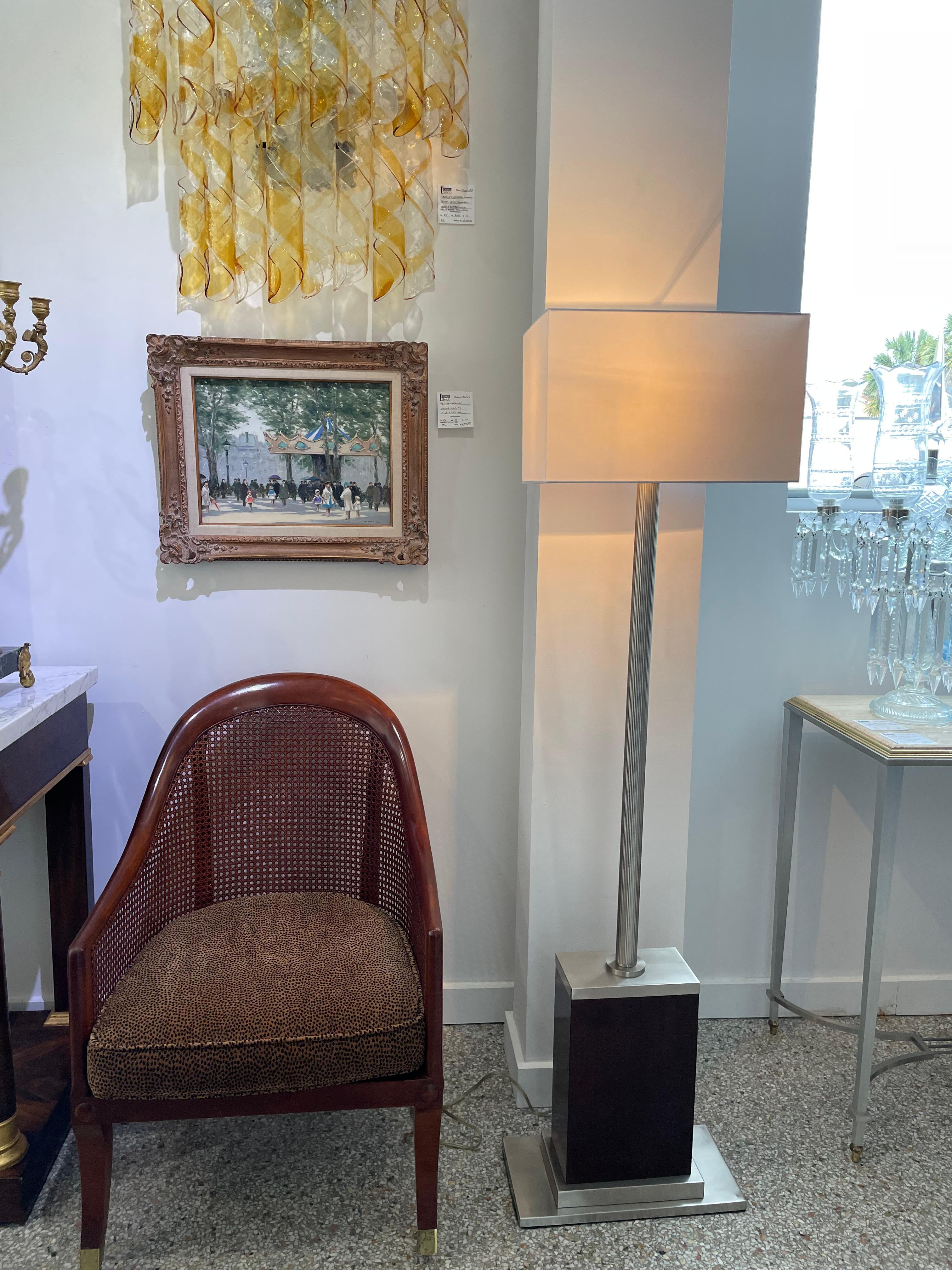 Pair of Ralph Lauren Style Art Deco Machine Age Floor Lamps For Sale 13