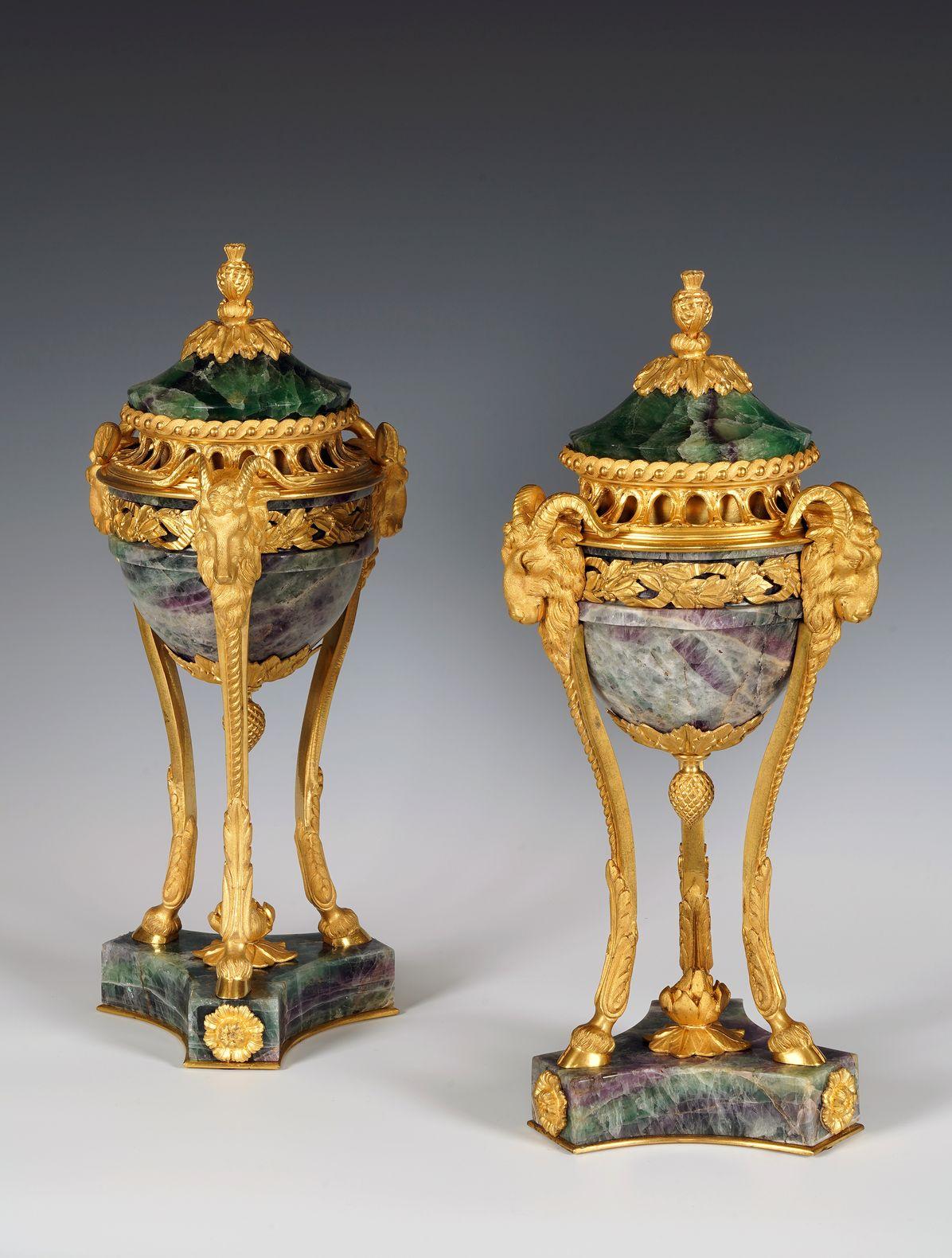 Napoleone III Coppia di bruciaprofumi 