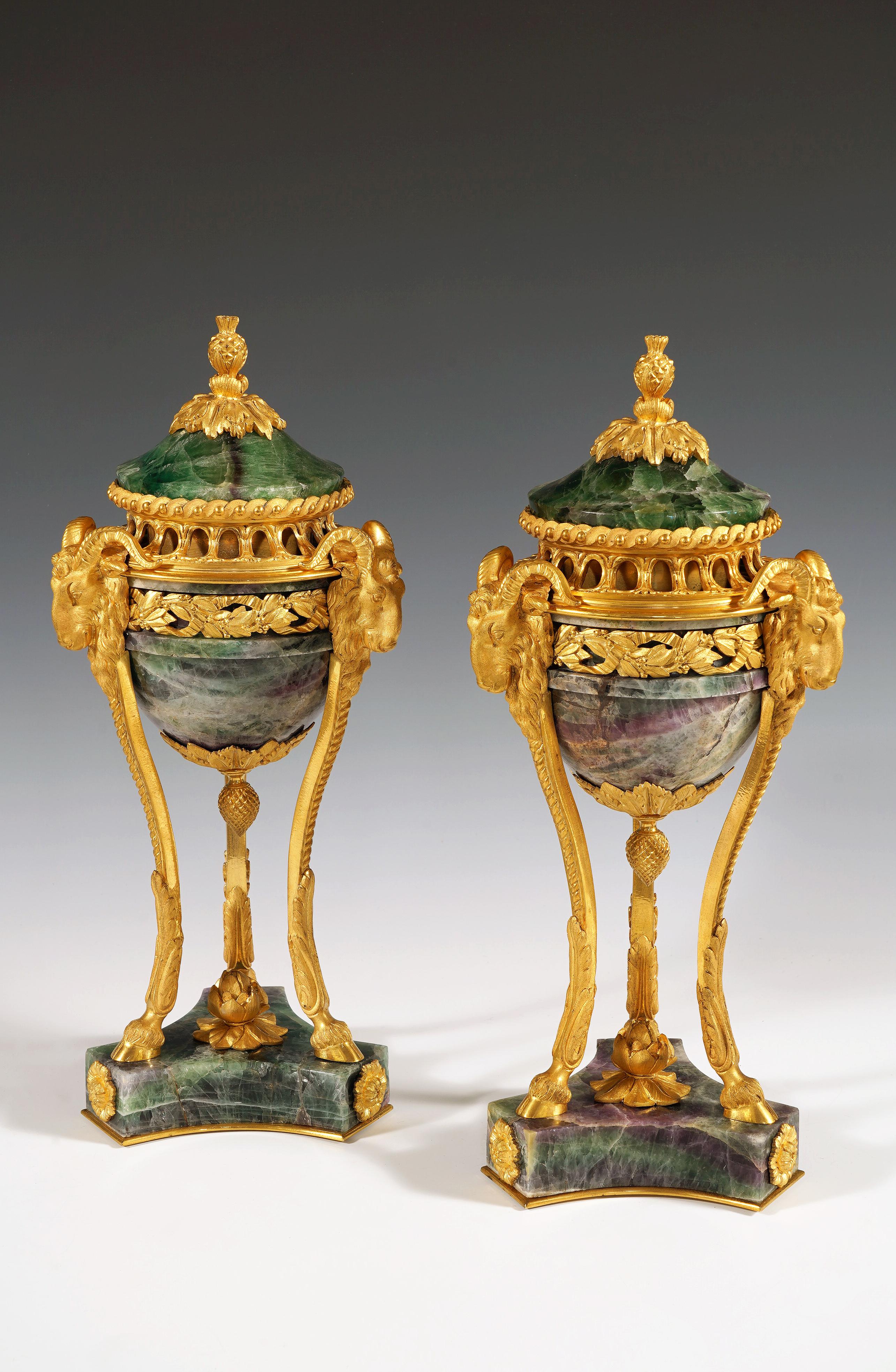 Napoleone III Coppia di bruciaprofumi 
