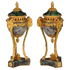 Antique Pair of « Rams » Perfume Burners attr. to Maison Millet, France, Circa 1870
