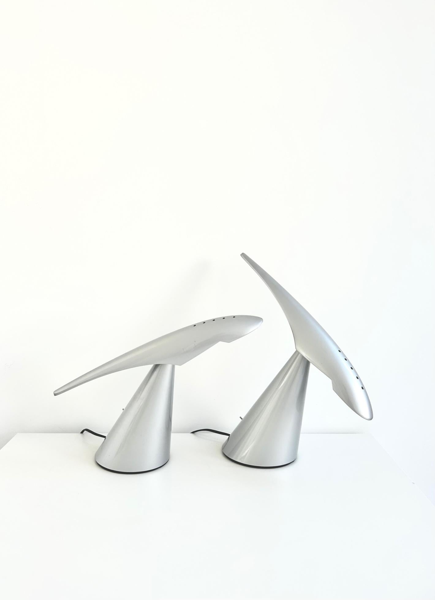 German Pair of Ran Desk Lamps, Peter Naumann, ClassiCon, 1990s For Sale