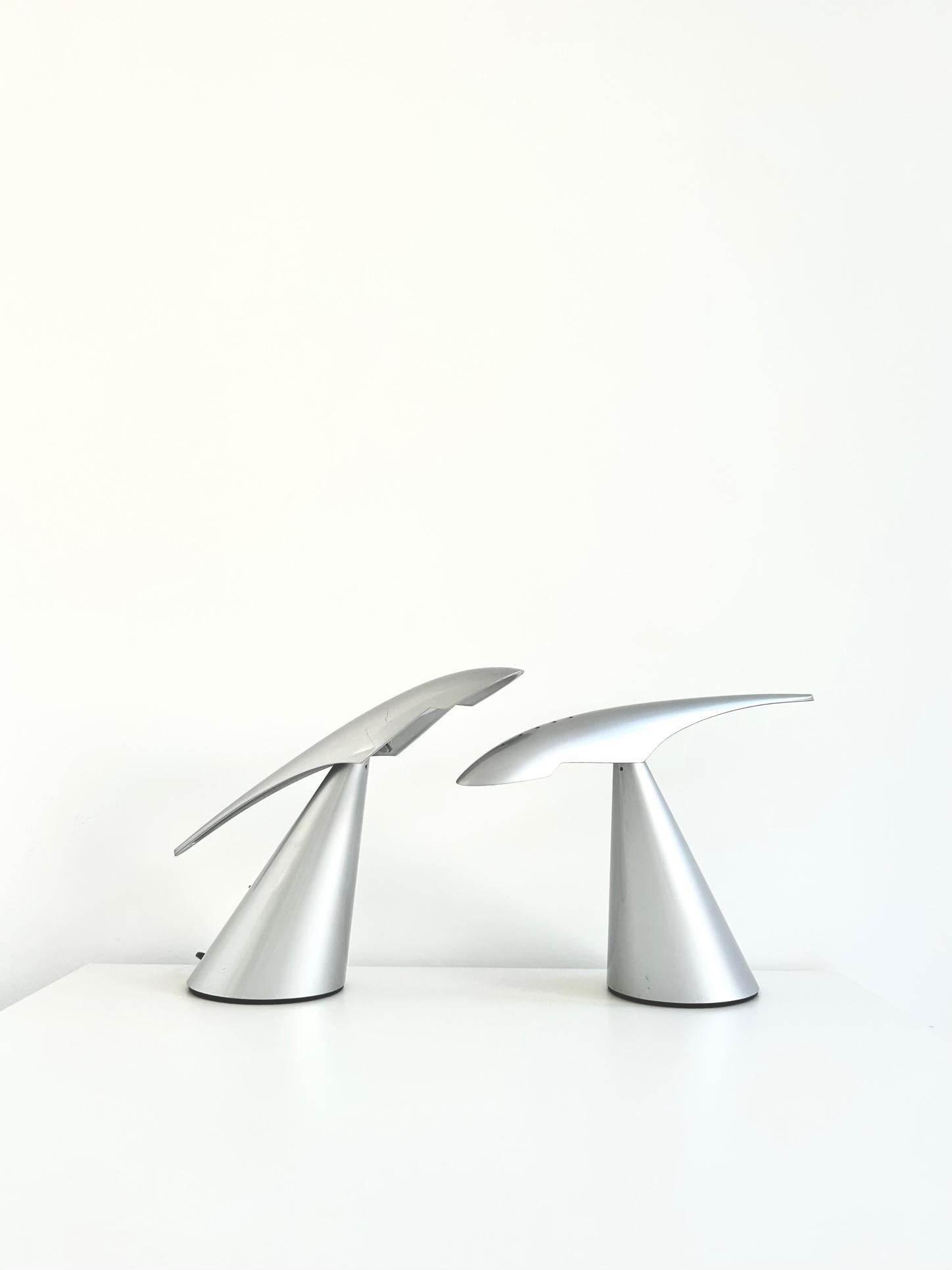 Metal Pair of Ran Desk Lamps, Peter Naumann, ClassiCon, 1990s For Sale