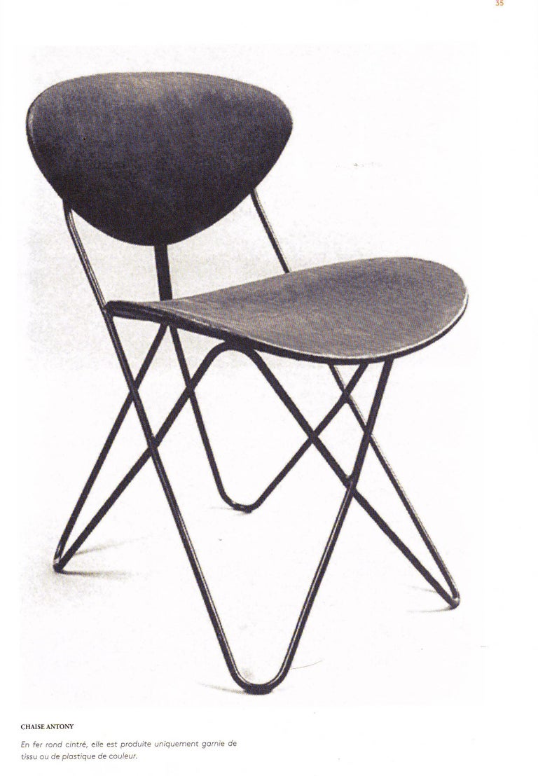 Mid-Century Modern Pair of Raoul Guys 'Antony', Chairs Designed for Cite University, Paris ,1954 For Sale