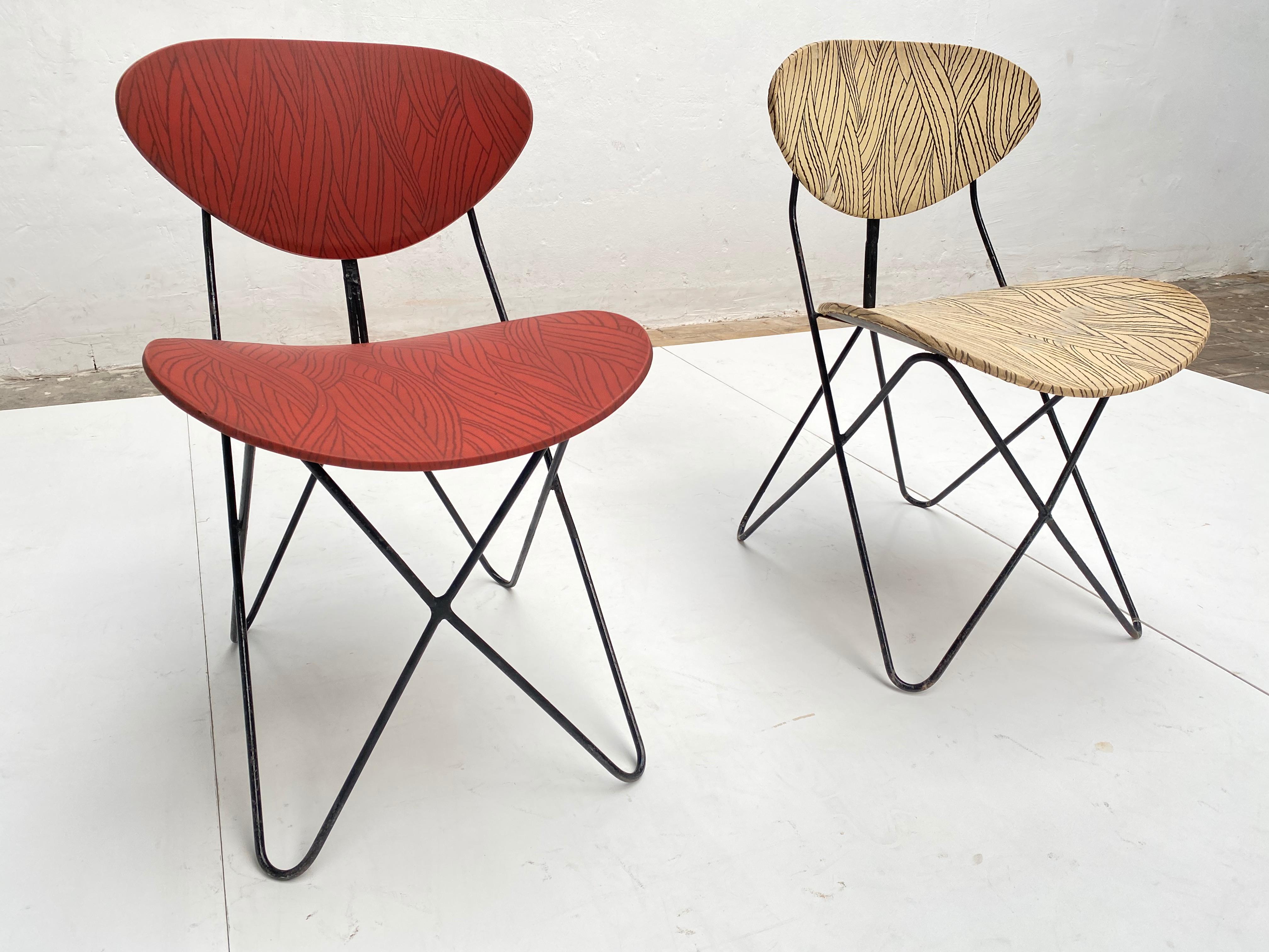 Mid-Century Modern Paire de chaises Antony conçues pour l'université Cite, Paris, 1954 en vente
