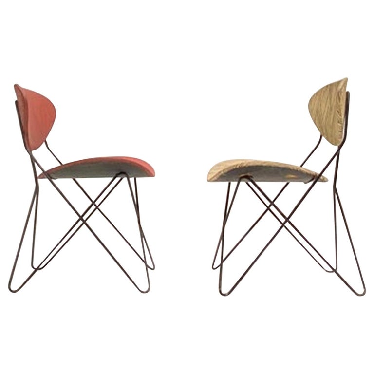 Pair of Raoul Guys 'Antony', Chairs Designed for Cite University, Paris ,1954 For Sale
