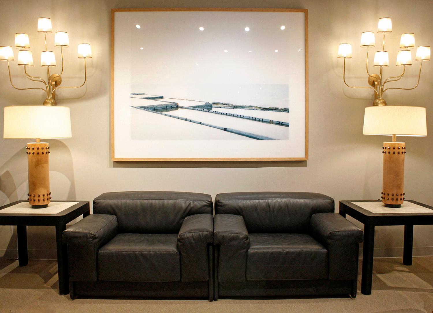 Paar „Raphael Lounge Chairs“ aus schwarzem Leder von Harvey Probber im Zustand „Hervorragend“ im Angebot in New York, NY