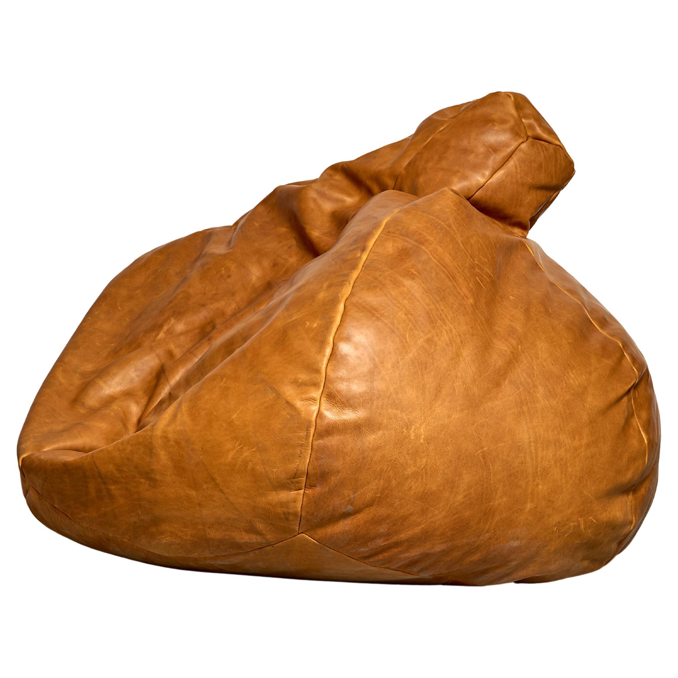 Pair of Raphael Raffel poufs for Honore Paris, 1970's, France en vente
