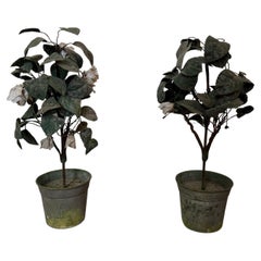 Paire de rares A.I.C. Topiaries en porcelaine française