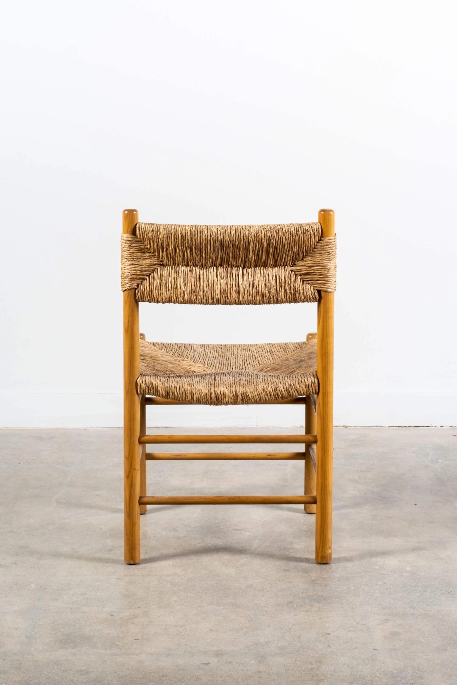 Mid-20th Century Pair of Rare 1950s Dordogne Dining Chairs by Charlotte Perriand for Robert Sento For Sale