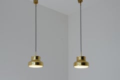 Pair of rare 1970s small ceiling lamps by Anders Pehrson for Atelje Lyktan.