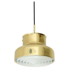 Pair of rare 1970s small ceiling lamps by Anders Pehrson for Atelje Lyktan.