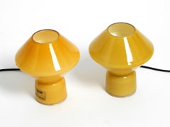 Pair of Rare 80s Murano Glass Table Lamps by Alessandro Mendini for Artemide