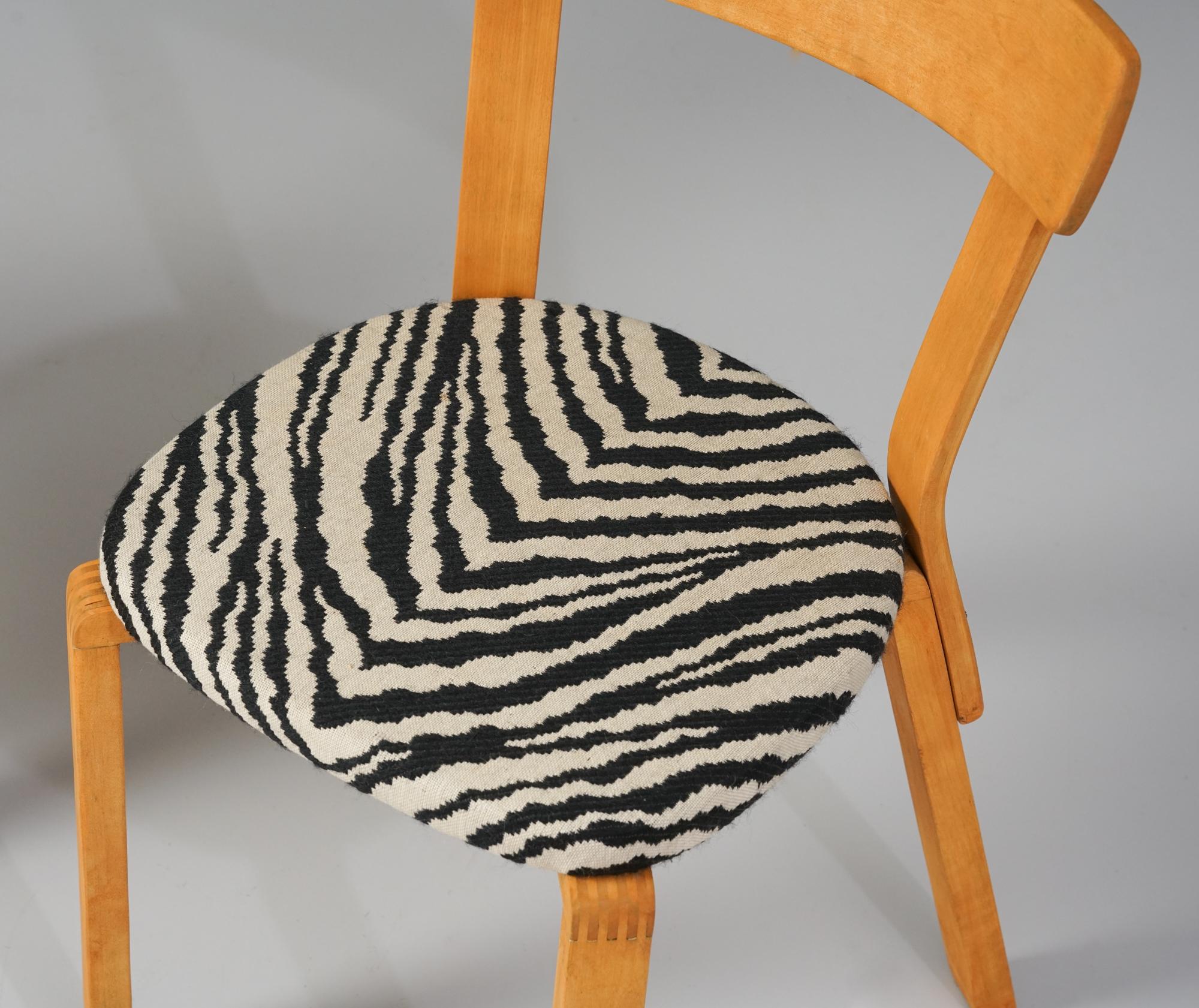 Finnish Pair of Rare Aalto Model 69 Wartime Chairs, 1940s For Sale