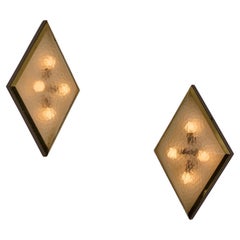 Pair of Rare and Important XL Sconces by Stilnovo