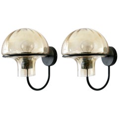 Pair of Rare and Large Modernist Sconces Wall Lights, Sweden, 1960s