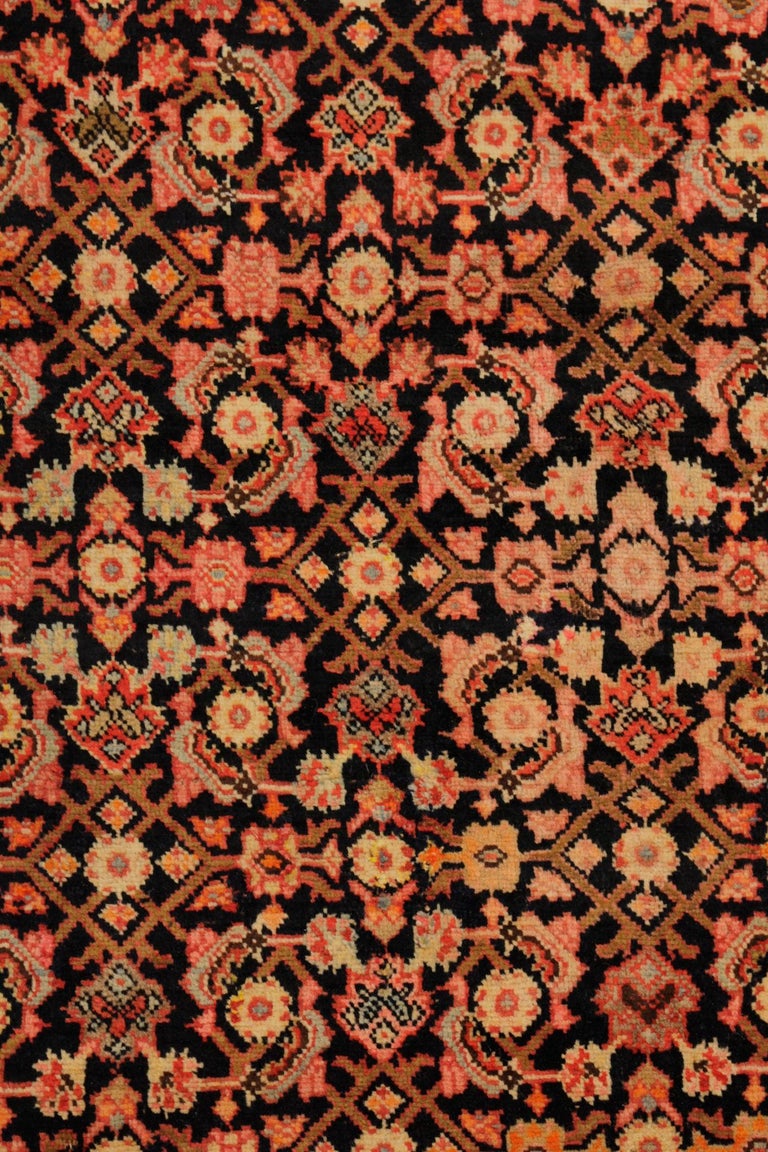 Pair of Rare Antique Runner Rug Caucasian Wool Carpet In Excellent Condition For Sale In Hampshire, SO51 8BY