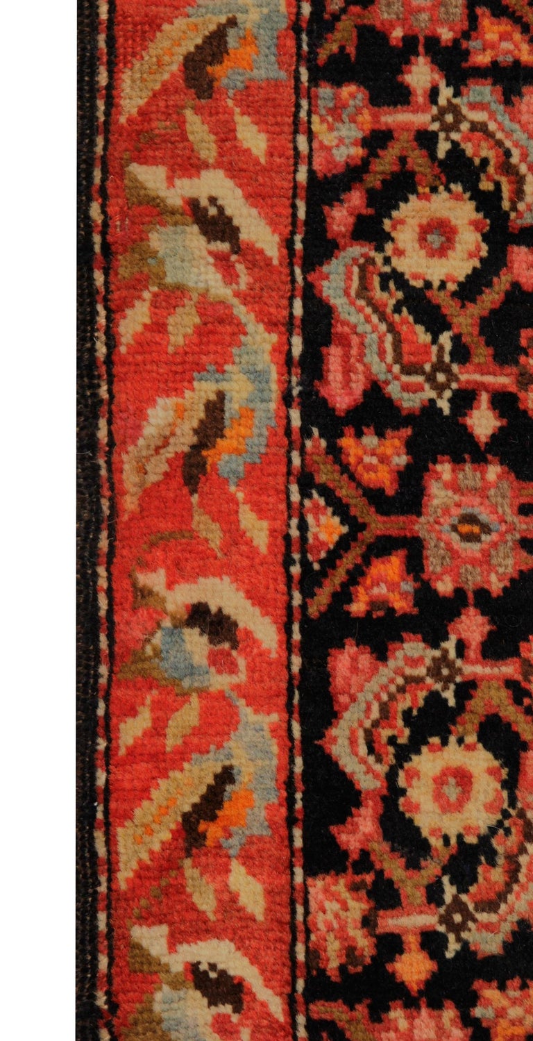 19th Century Pair of Rare Antique Runner Rug Caucasian Wool Carpet For Sale