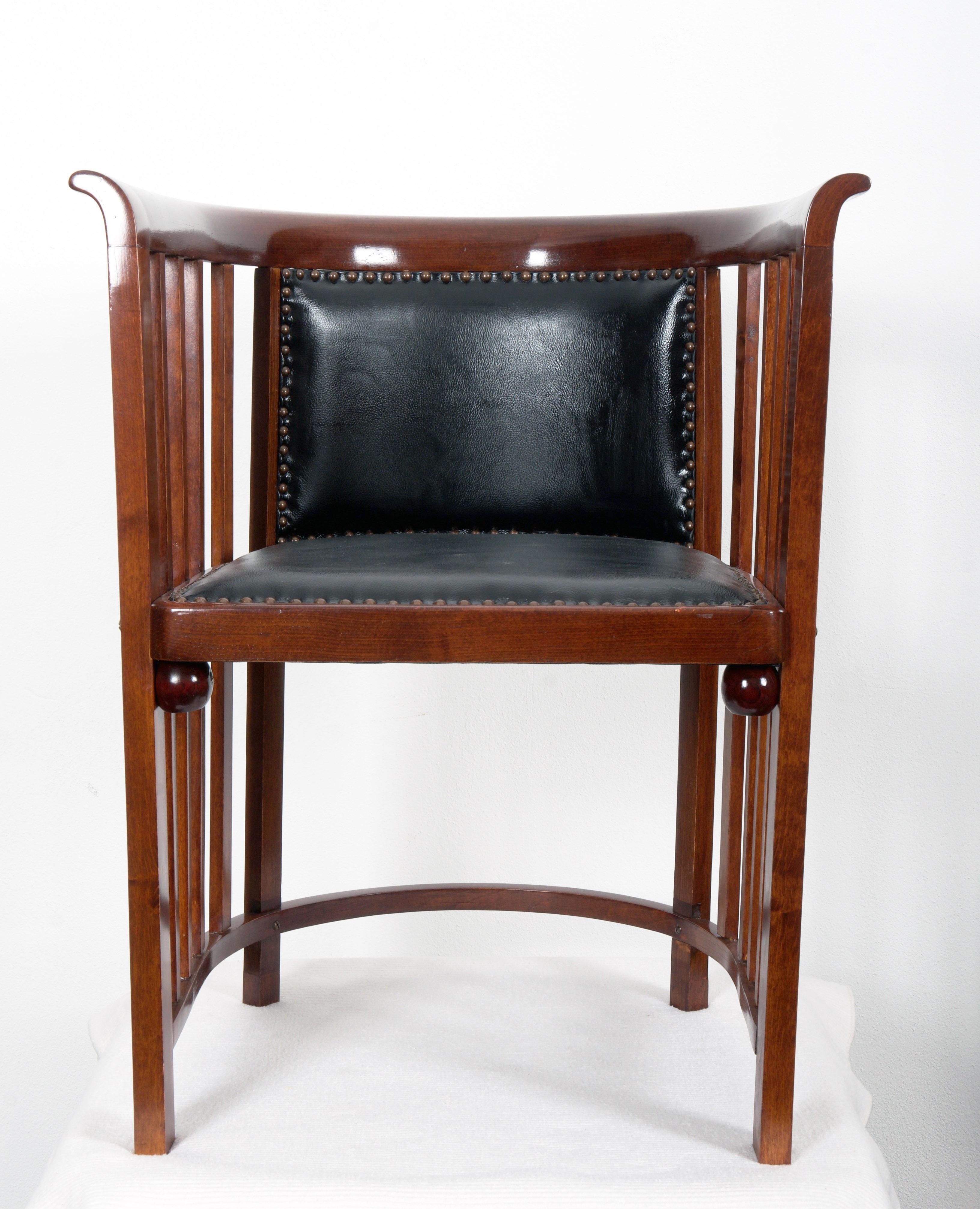 Vienna Secession Pair of Rare Armchairs by Josef Hoffmann