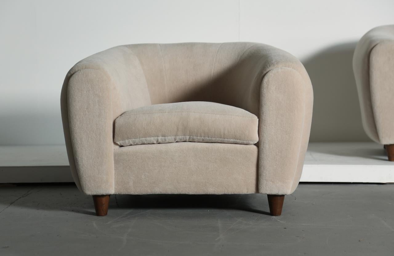 XX secolo Coppia di rare poltrone, Napoli, Italia, anni '50 in vendita