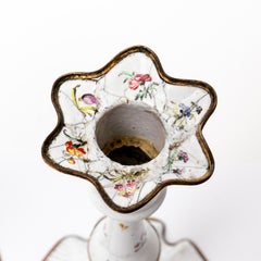 Pair of Rare Battersea Candlesticks