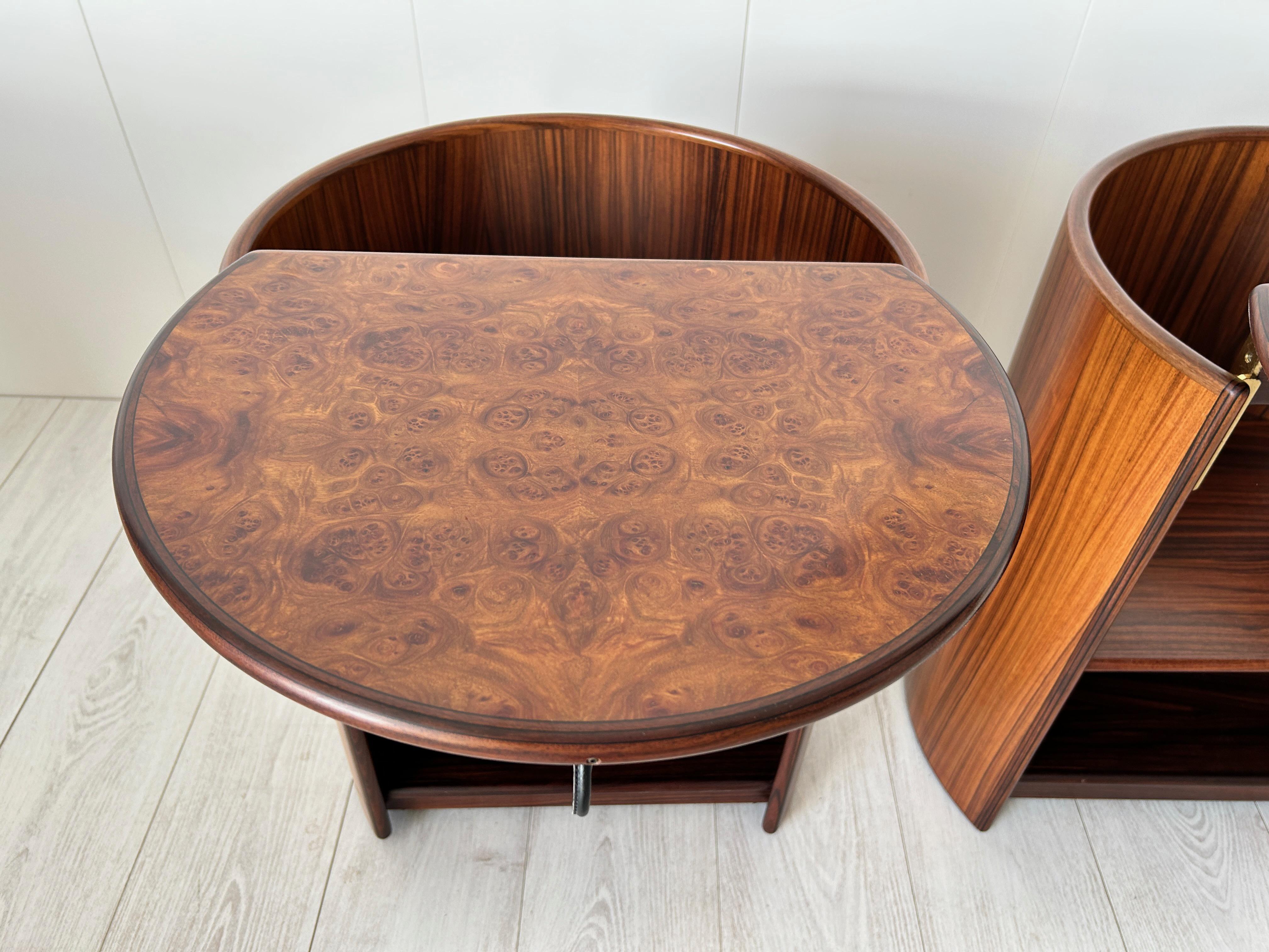 Pair of Rare Bedside Table Artona by Afra E Tobia Scarpa - Maxalto 8