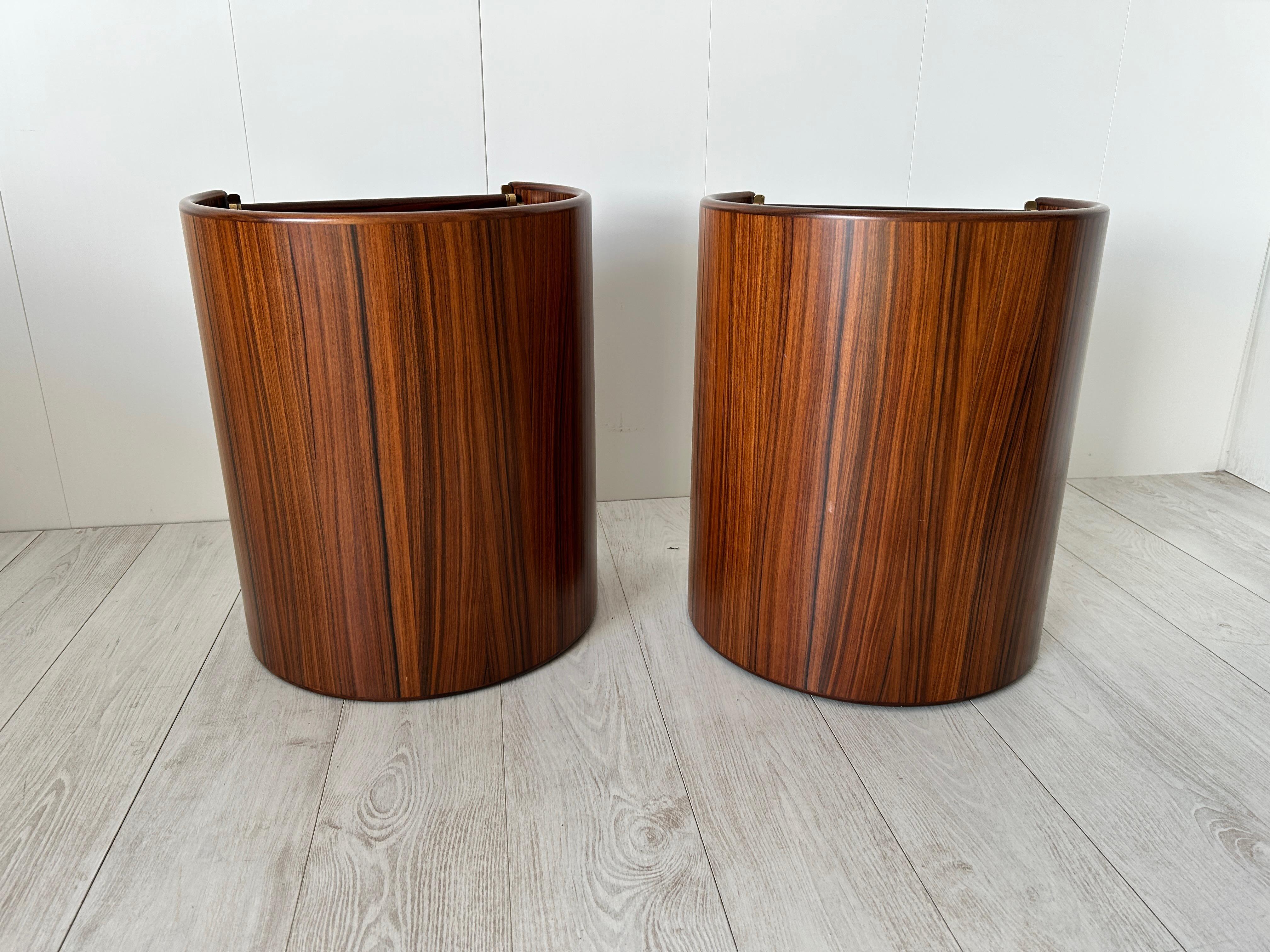 Pair of Rare Bedside Table Artona by Afra E Tobia Scarpa - Maxalto 11