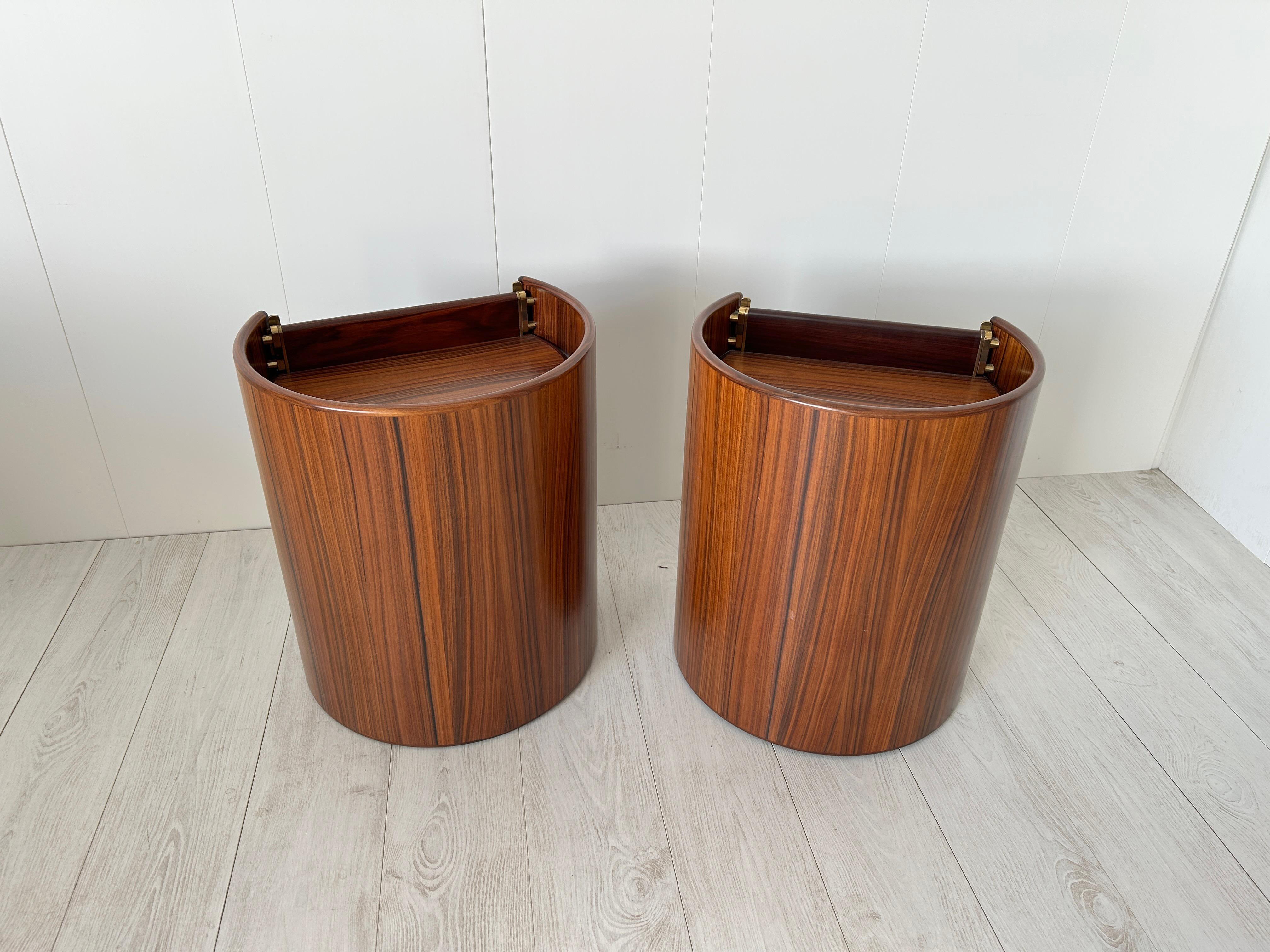 Pair of Rare Bedside Table Artona by Afra E Tobia Scarpa - Maxalto 12