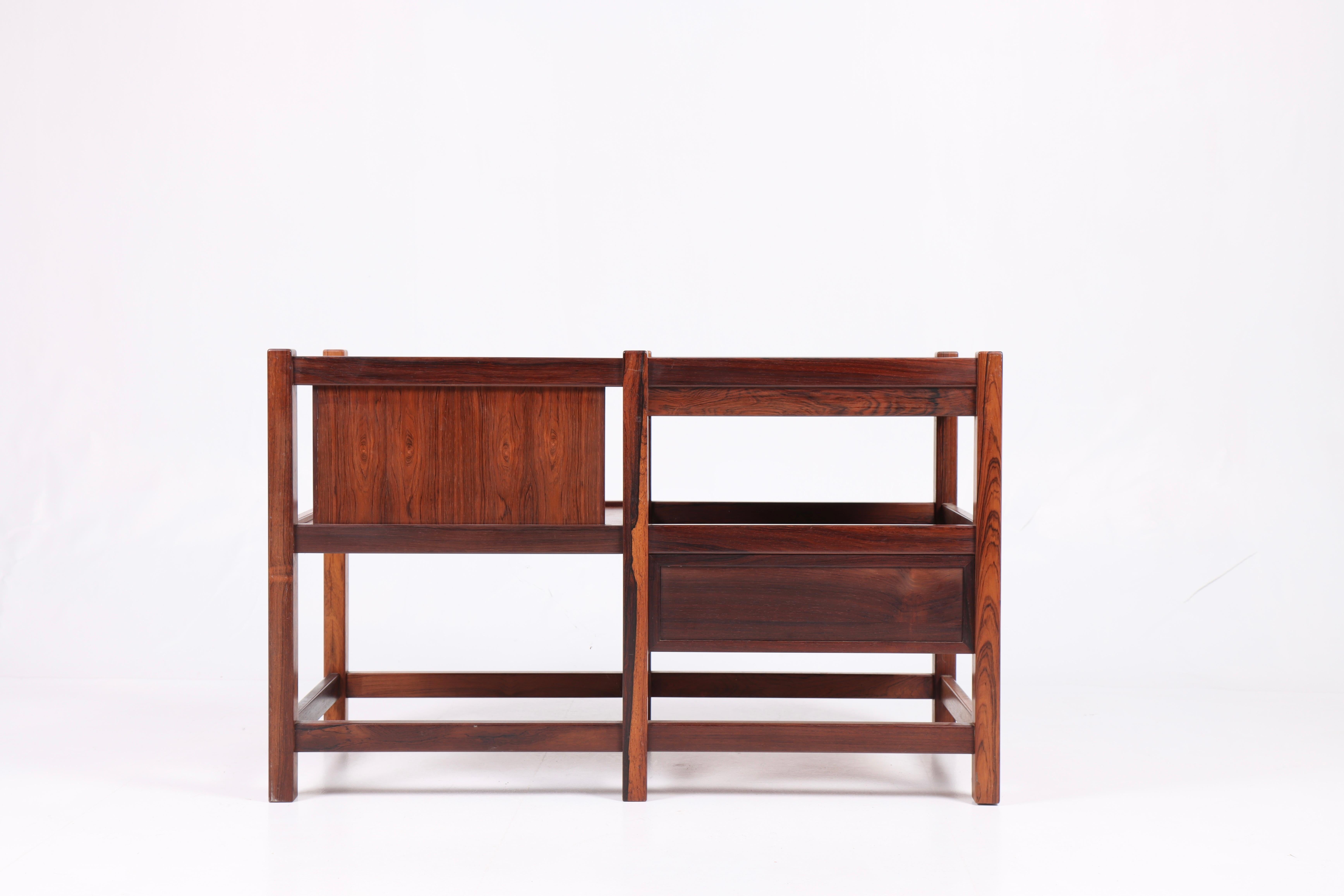 Pair of Rare Benches in Rosewood, Made in Denmark 1960s For Sale 4