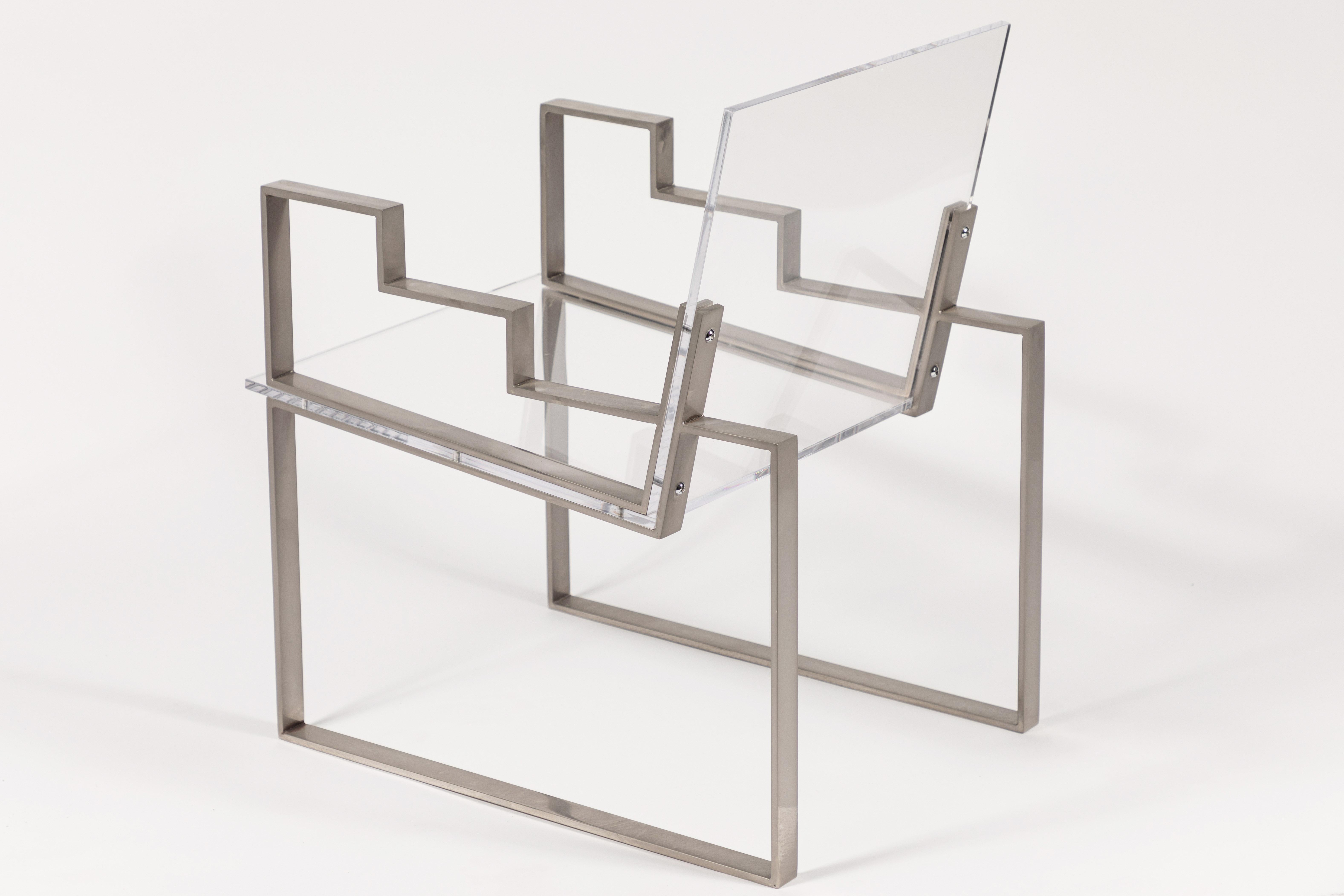 Paar seltene Charles Hollis Jones-Sessel (Stahlschnitt) im Angebot