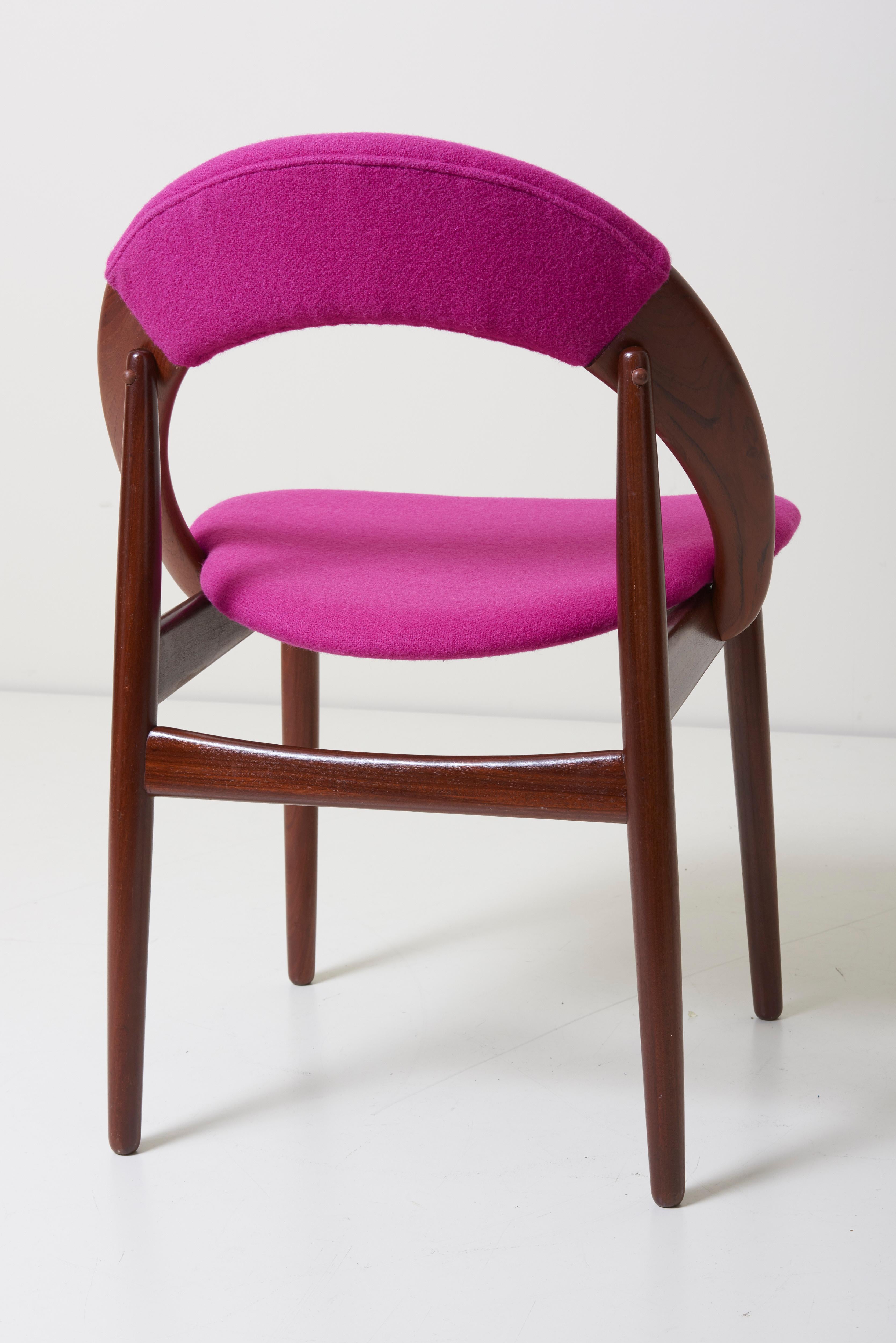 Pair of Rare Dining Chairs in Teak by Arne Hovmand Olsen 3