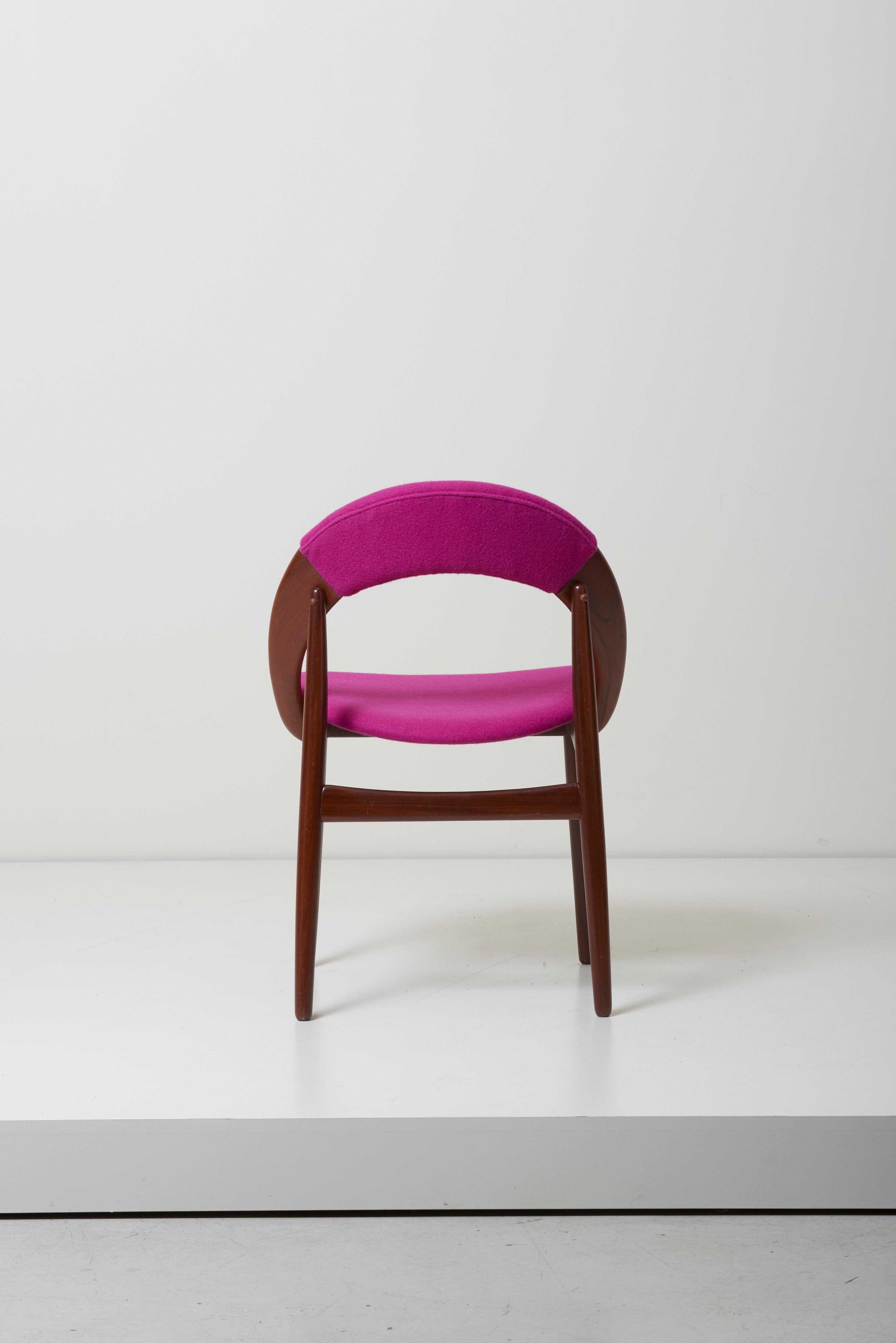 Pair of Rare Dining Chairs in Teak by Arne Hovmand Olsen 1