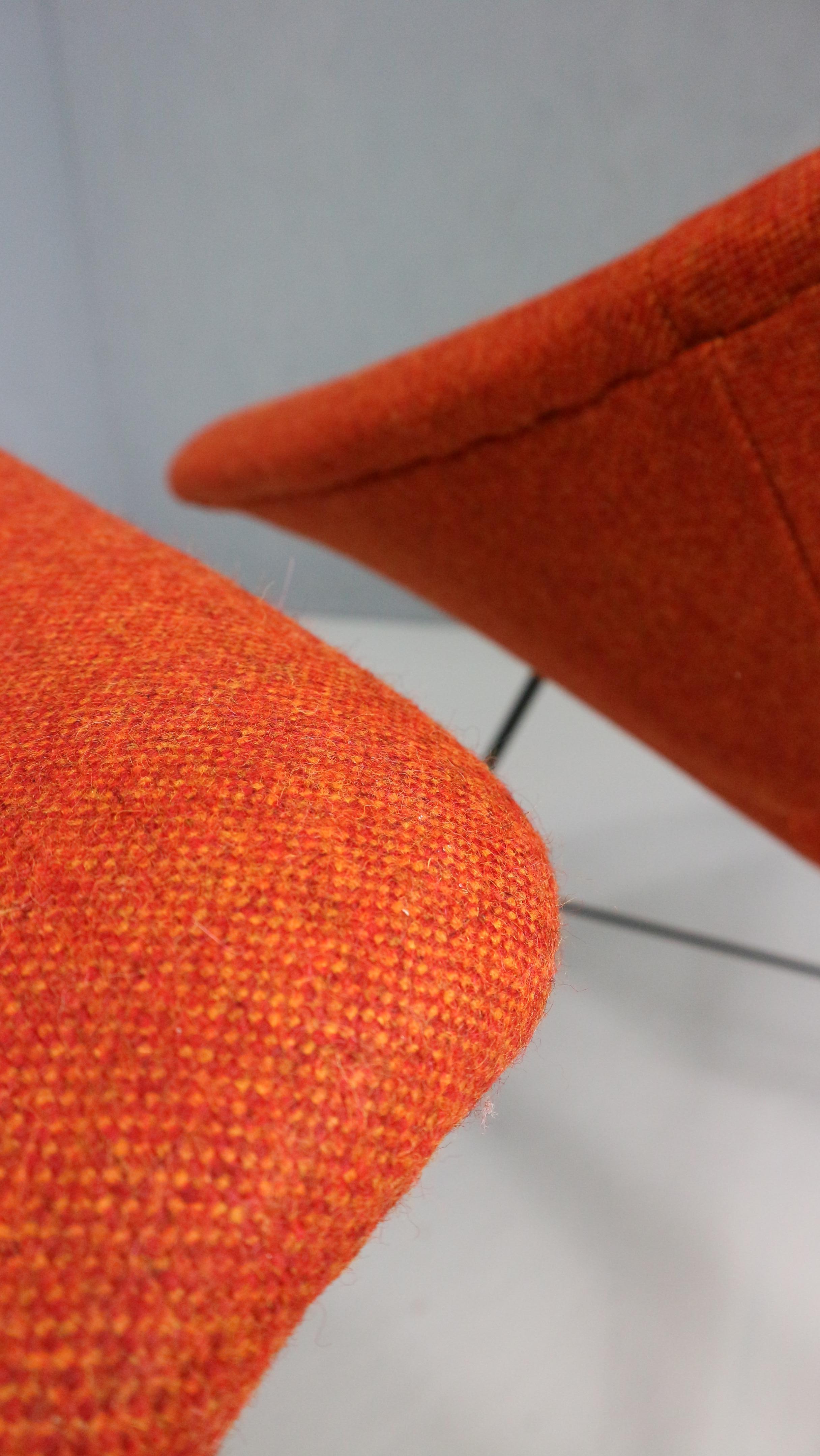Pair of rare easy chairs, Augusto Bozzi for Saporiti 1950s. Newly upholstered For Sale 8