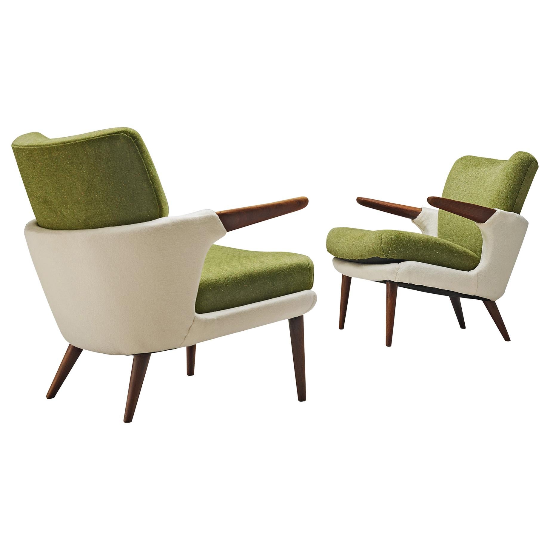 Pair of Rare Easy Chairs by Ib Kofod-Larsen
