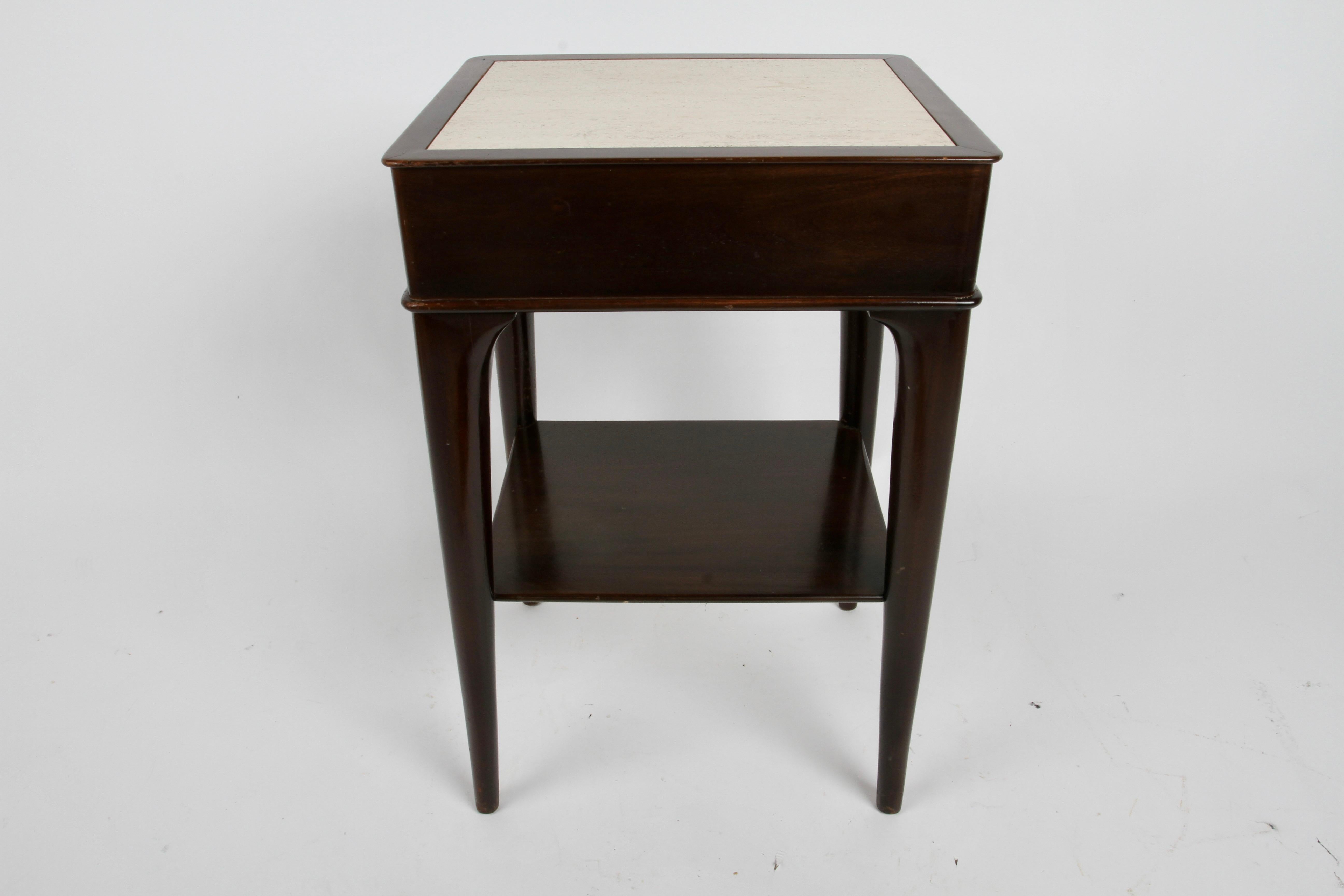 Pair of Rare Edward Wormley Dunbar for Modern Elegant Nightstands or End Tables  For Sale 3