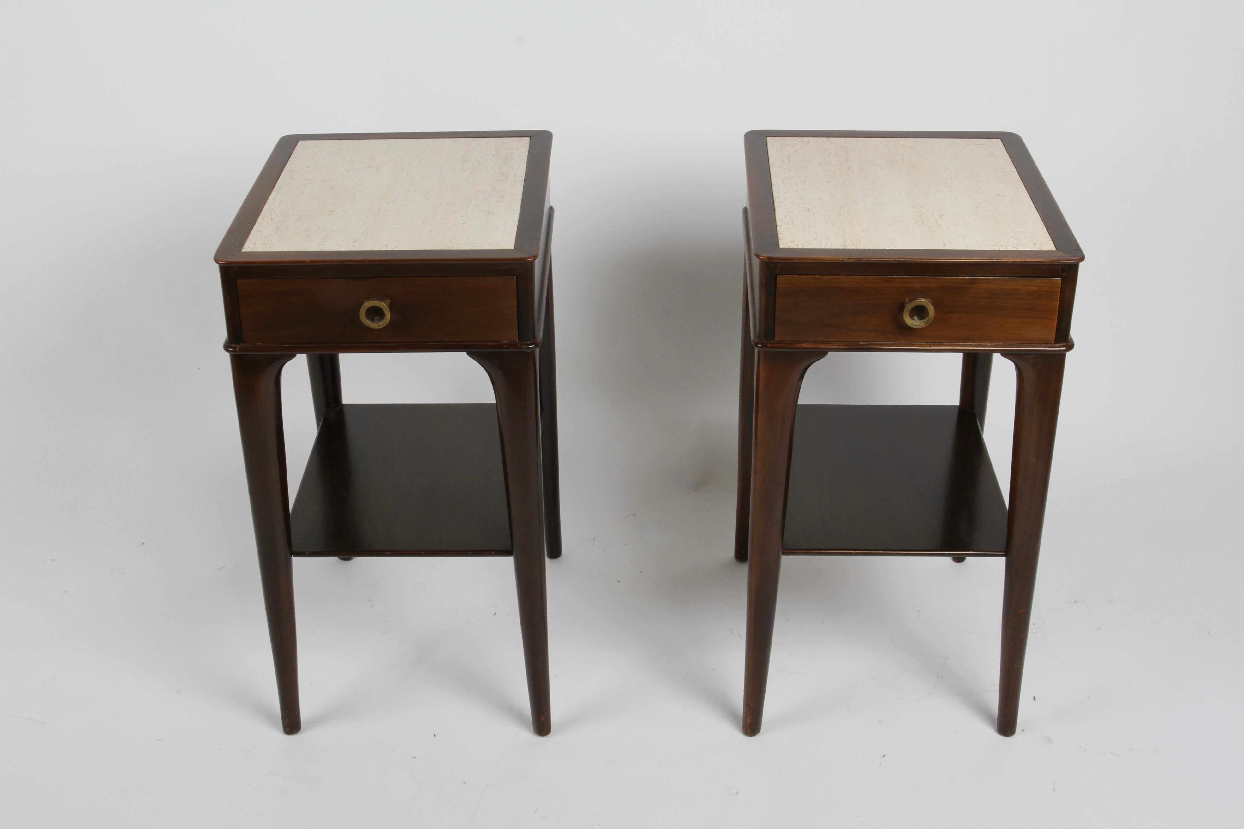 Pair of Rare Edward Wormley Dunbar for Modern Elegant Nightstands or End Tables  For Sale 9