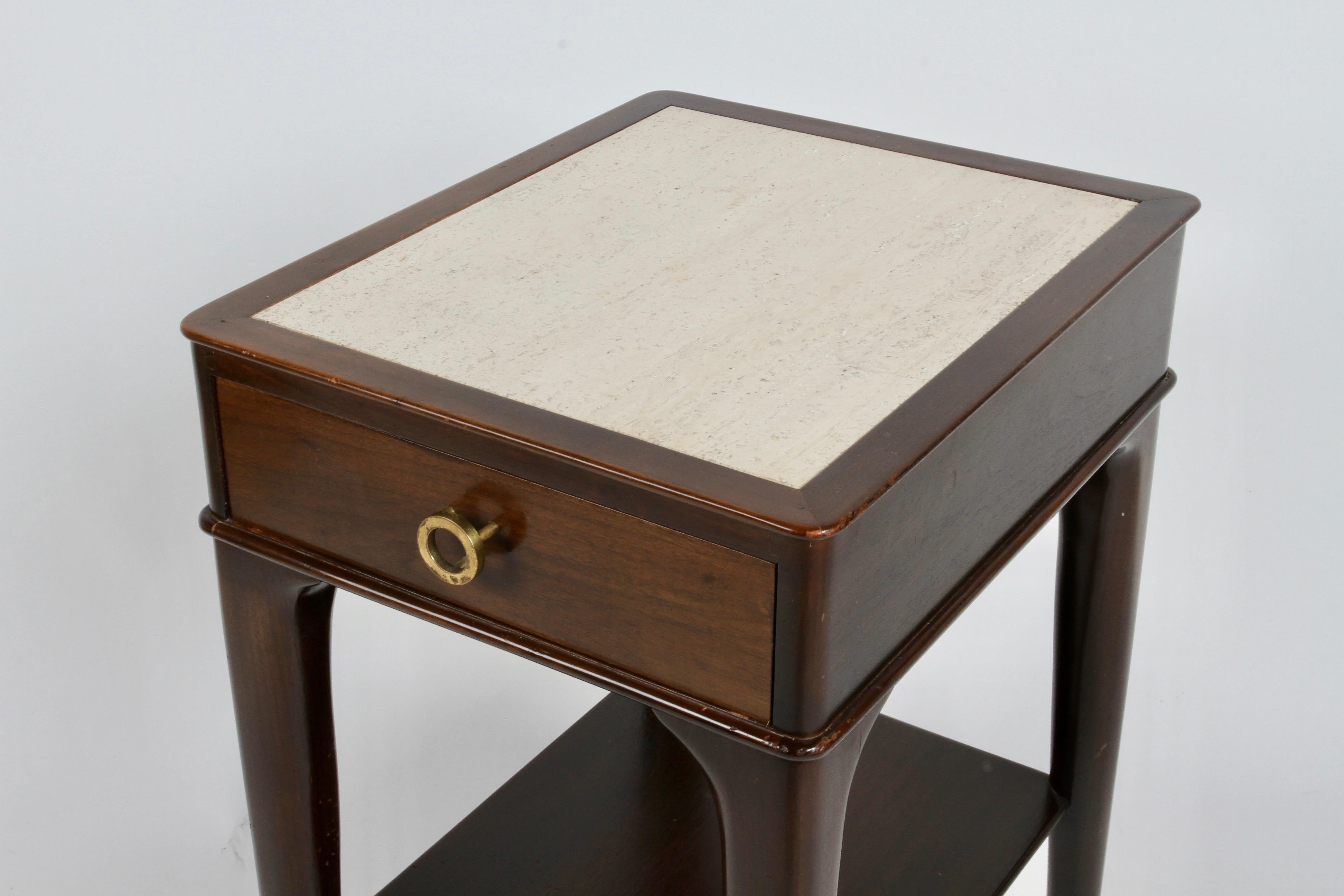 Mid-20th Century Pair of Rare Edward Wormley Dunbar for Modern Elegant Nightstands or End Tables  For Sale