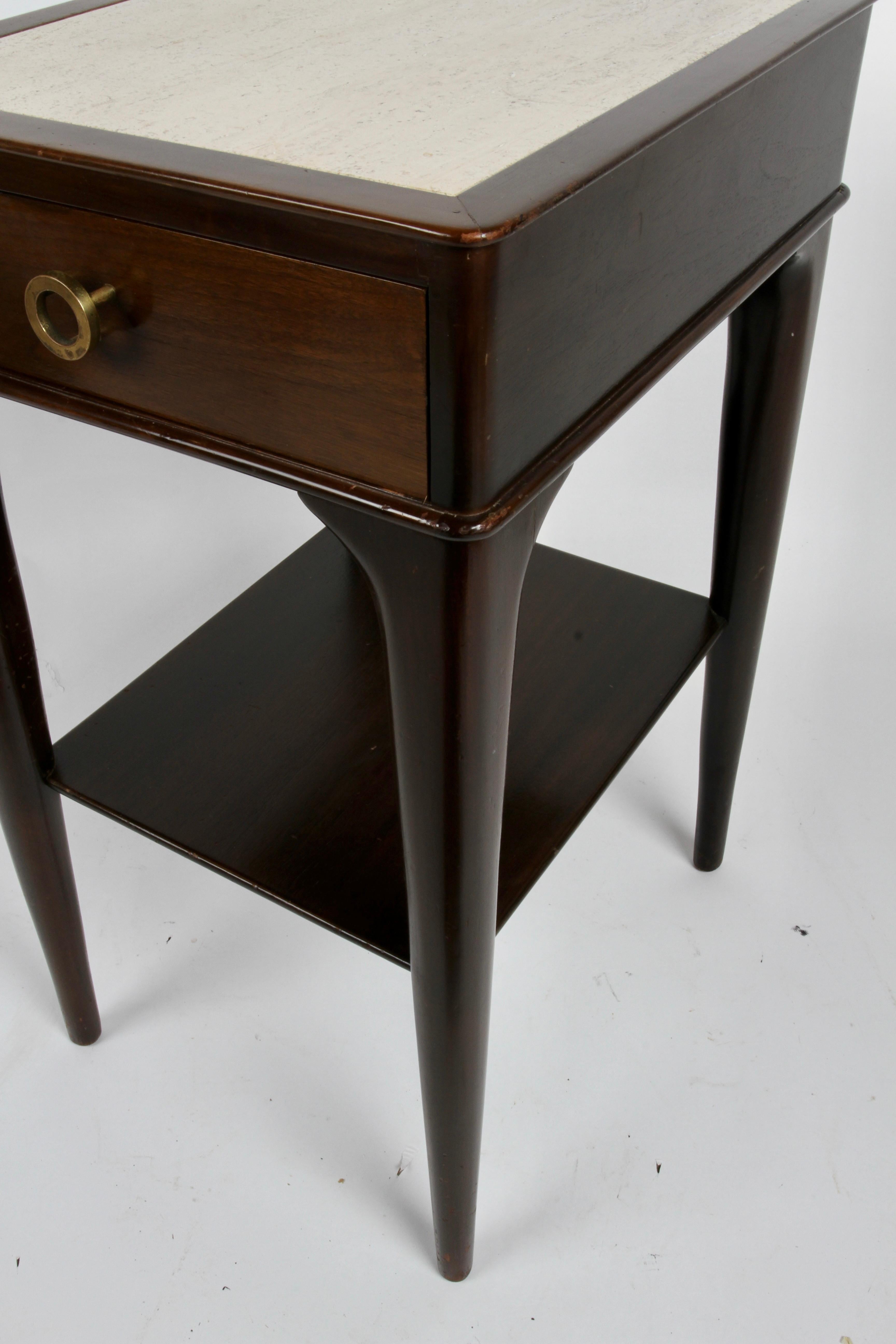 Pair of Rare Edward Wormley Dunbar for Modern Elegant Nightstands or End Tables  For Sale 2