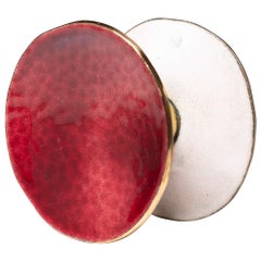 Pair of Rare Enamels Door Handles by Paolo De Poli and Gio Ponti for VIS