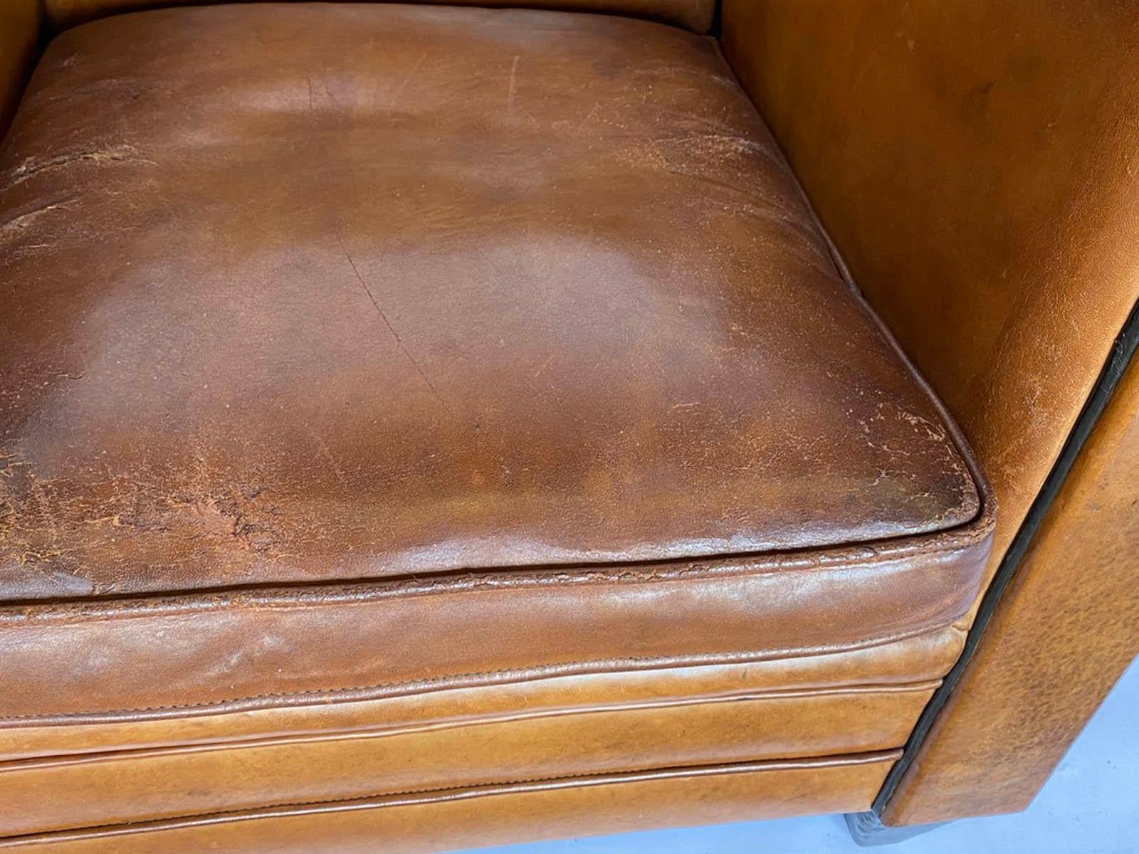 Pair of Bart van Bekhoven Leather Armchairs 2