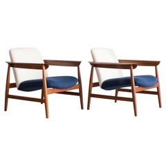 Paire de rares fauteuils Bovirke de Finn Juhl:: modèle BO118