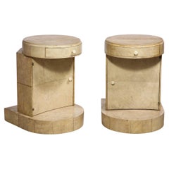 Pair of Rare French Art Deco Stingray Side Tables
