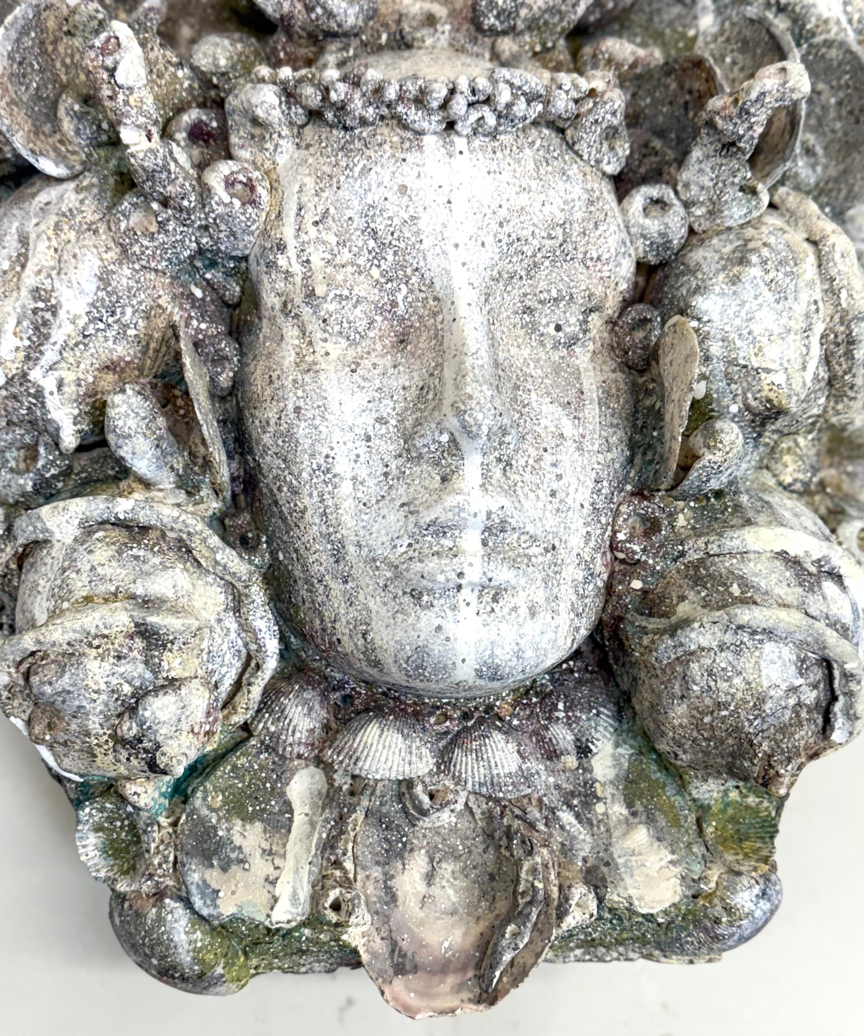 PAIR of Rare French Shell & Plaster Sconces by Serge Roche & Maison Jansen, 1935 For Sale 1